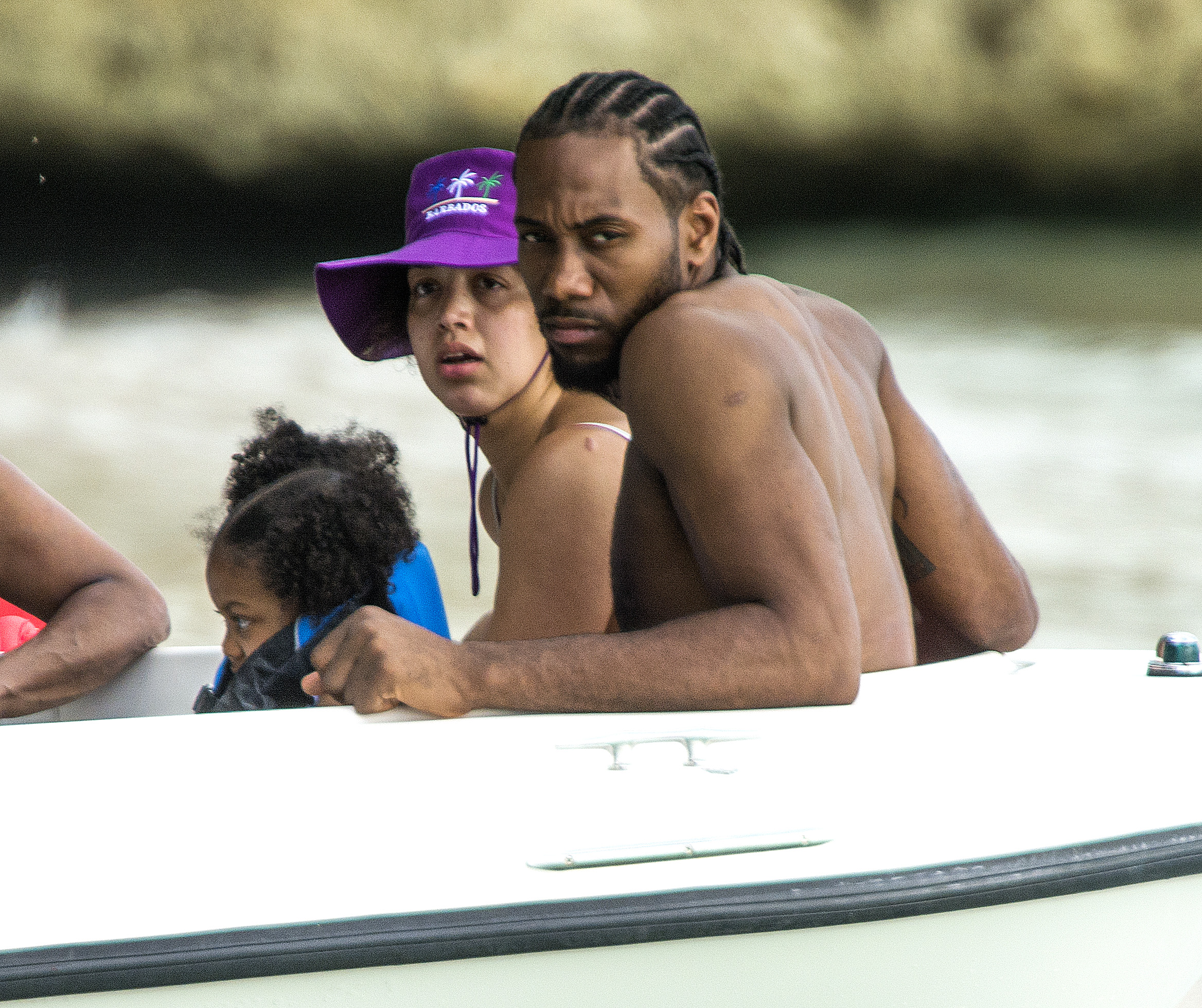 Kawhi Leonard, Kishele Shipley and their daughter vacation in Barbados