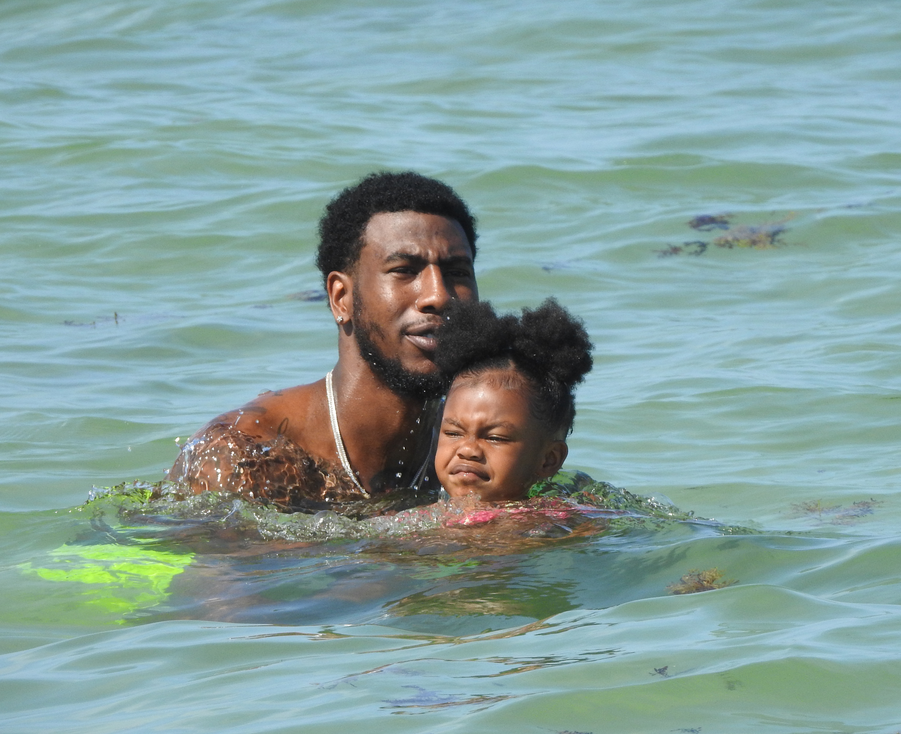 Teyana Taylor Iman Shumpert and daughter Junie in Miami