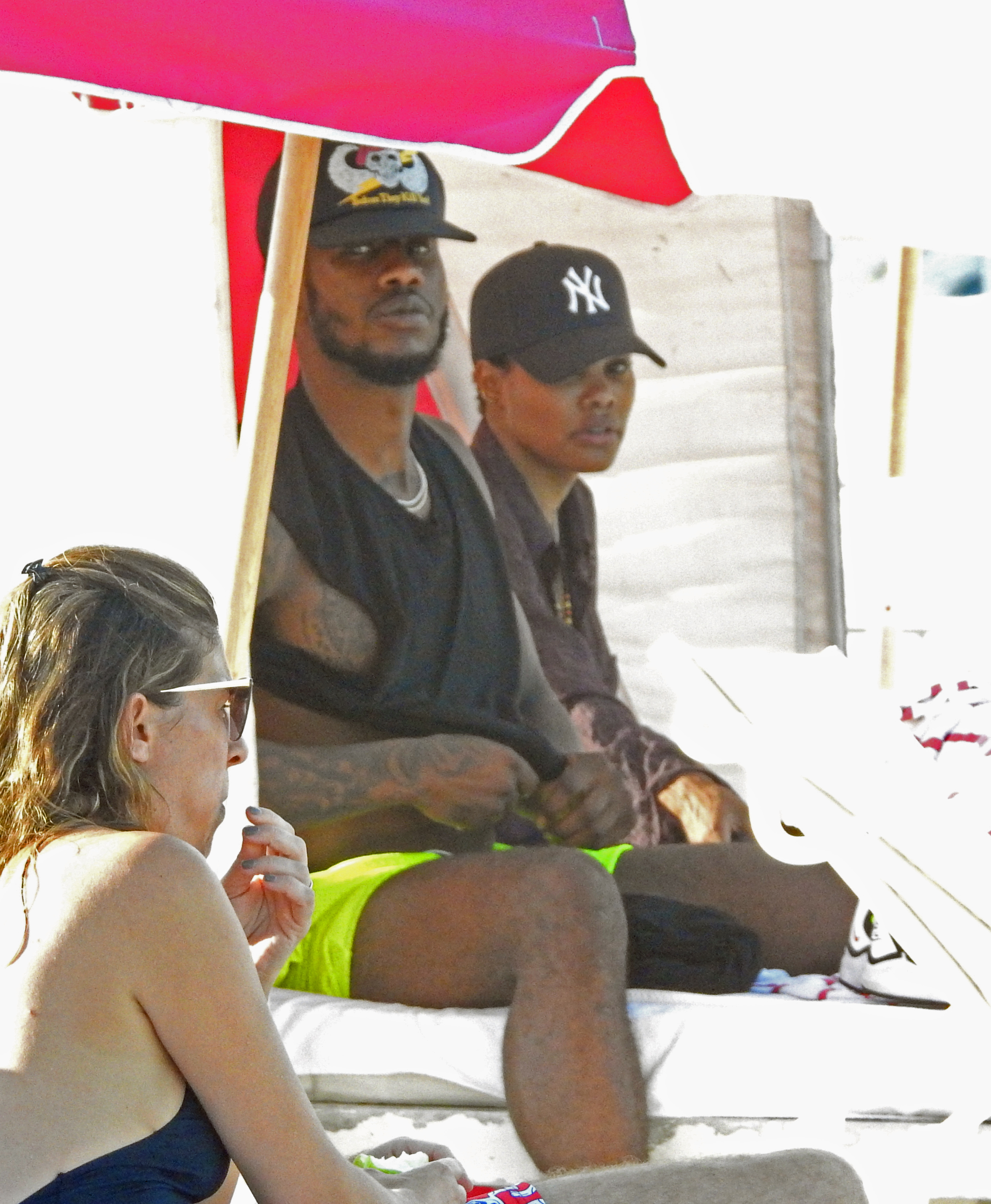 Teyana Taylor Iman Shumpert and daughter Junie in Miami