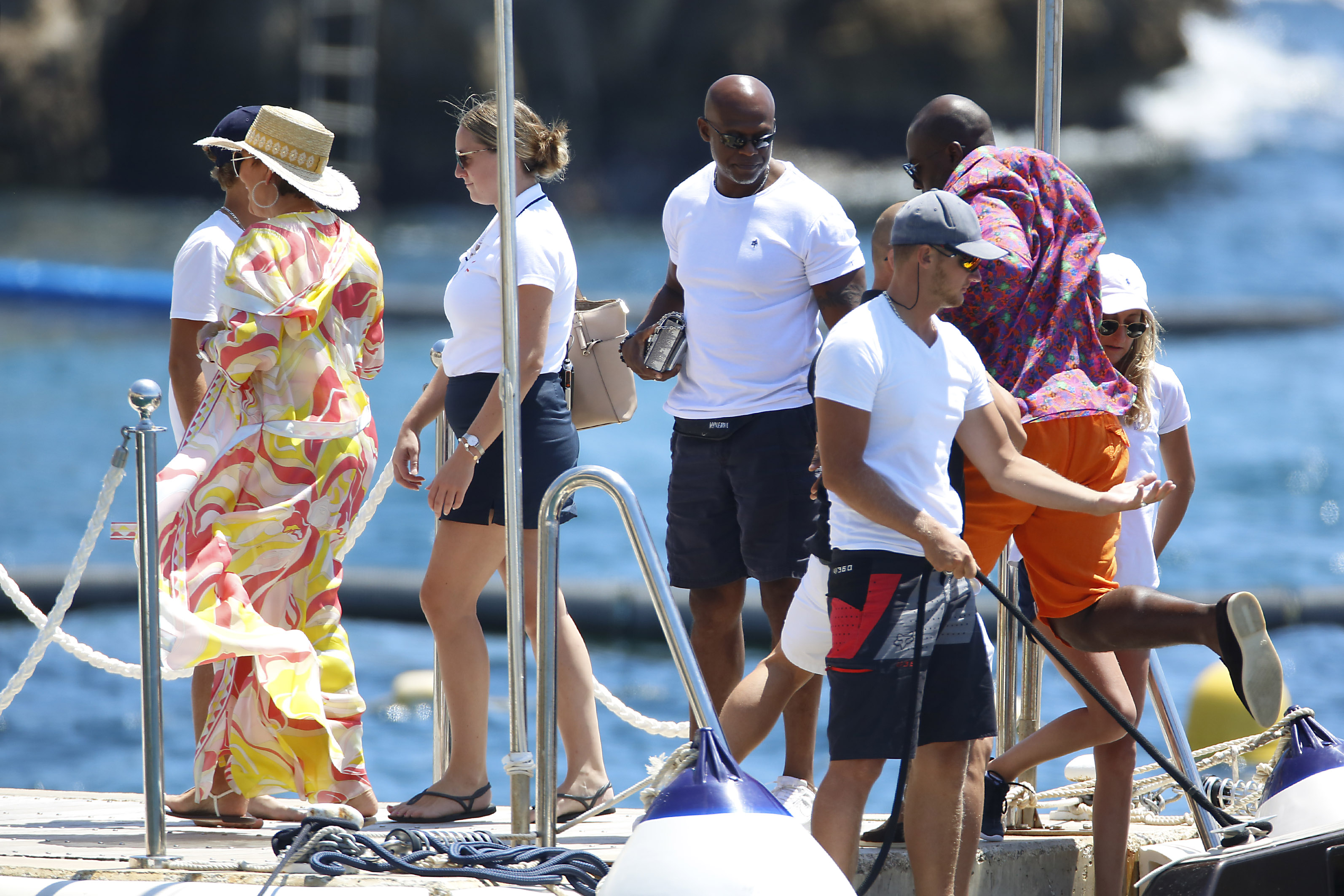 Kris Jenner and Corey Gamble Yacht