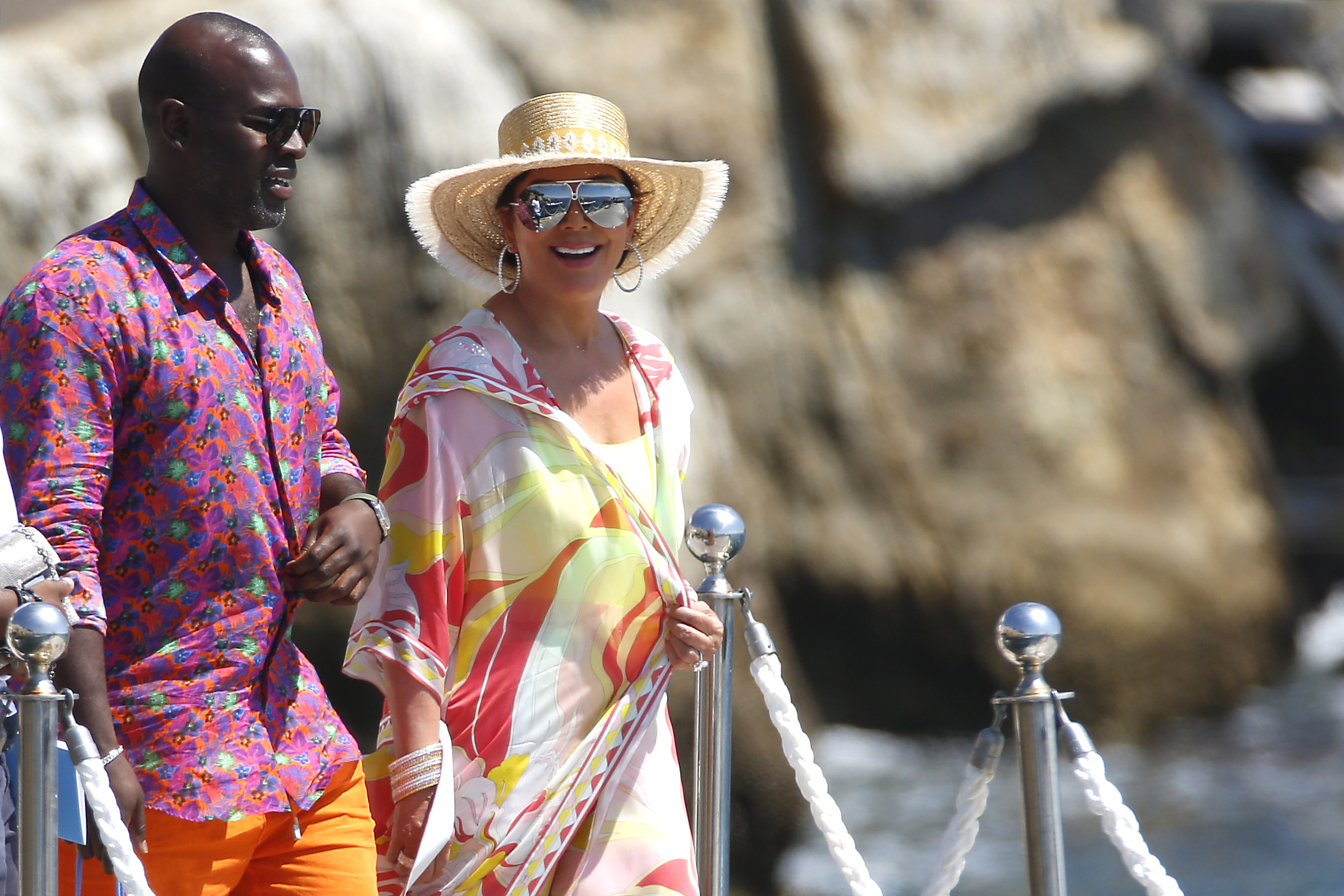 Kris Jenner and Corey Gamble Yacht
