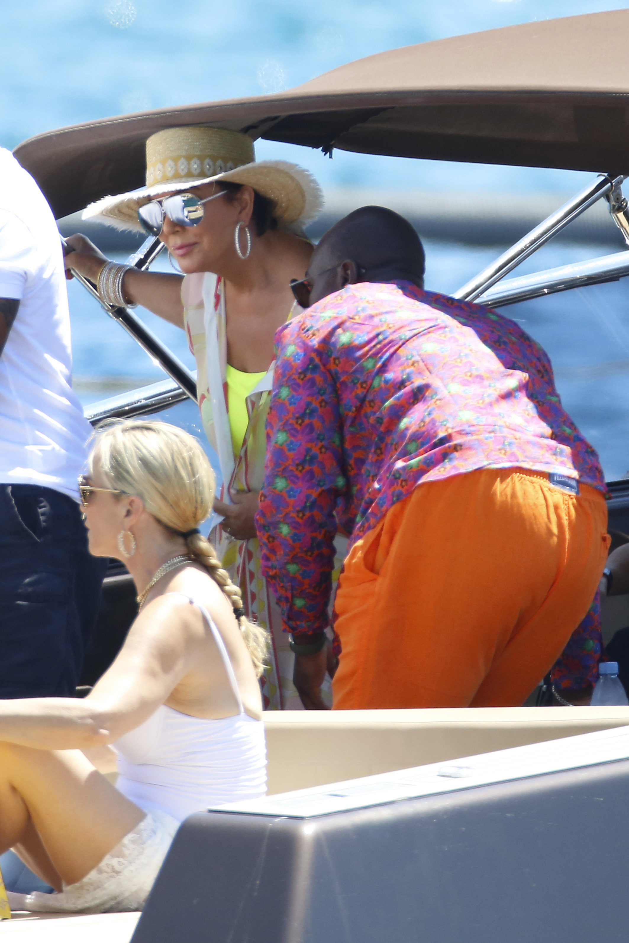 Kris Jenner and Corey Gamble Yacht