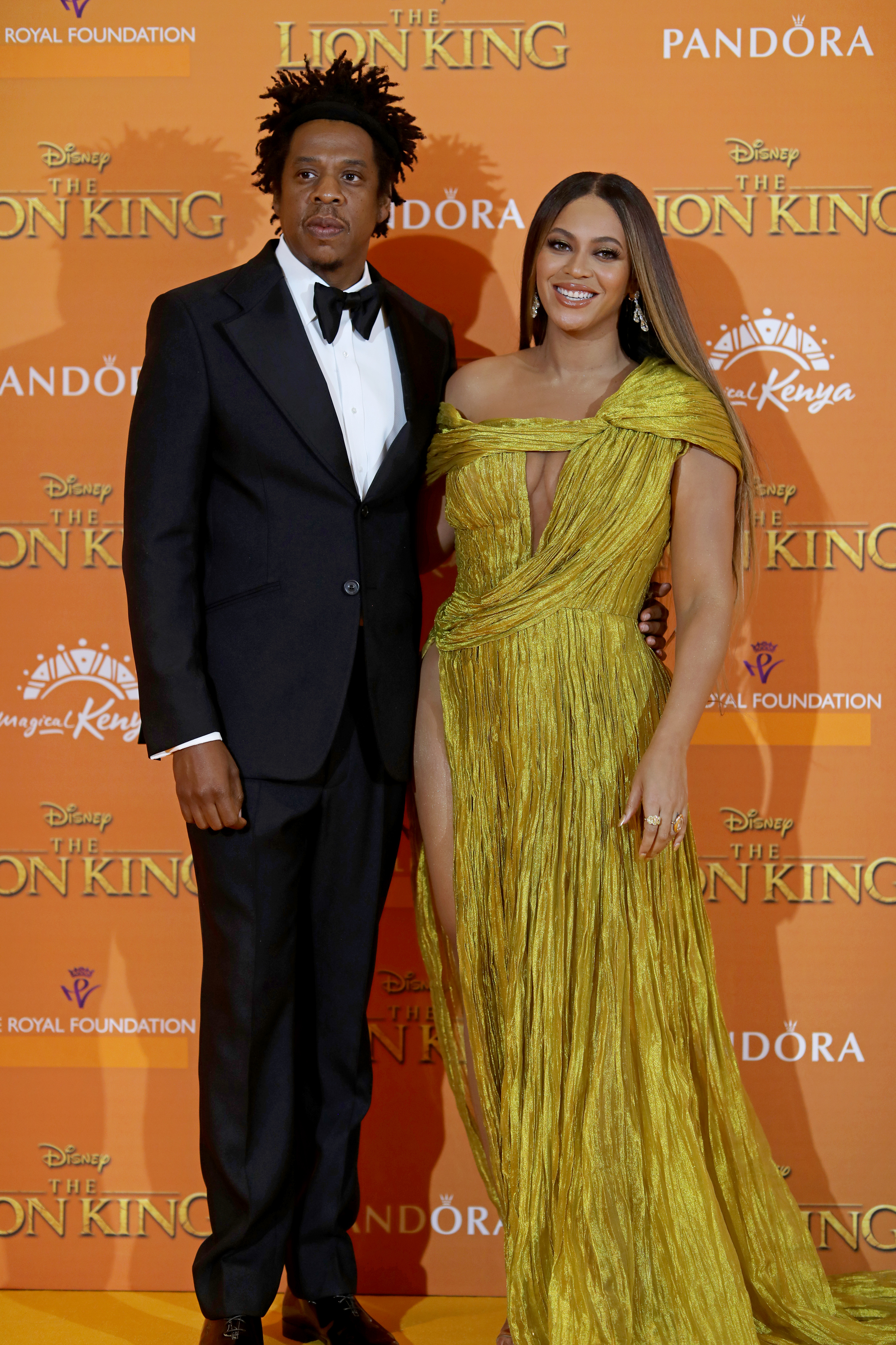 Beyonce and Jay Z attend London Lion King Premiere
