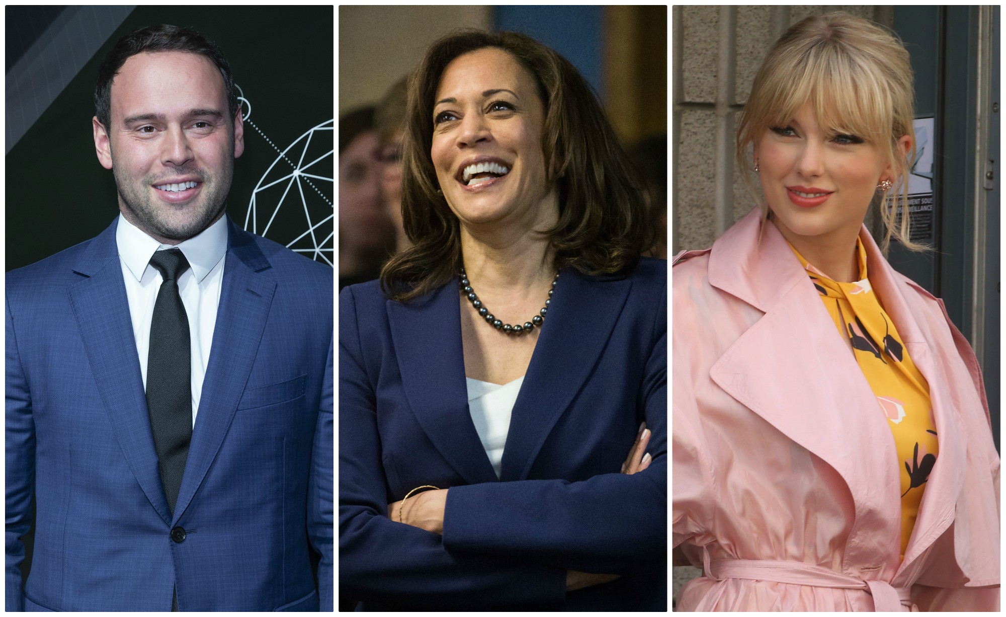 Kamala Harris caught in war between Scooter Braun and Taylor Swift