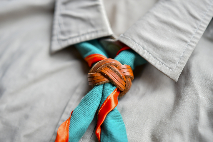 Close-Up Of Scout Necktie