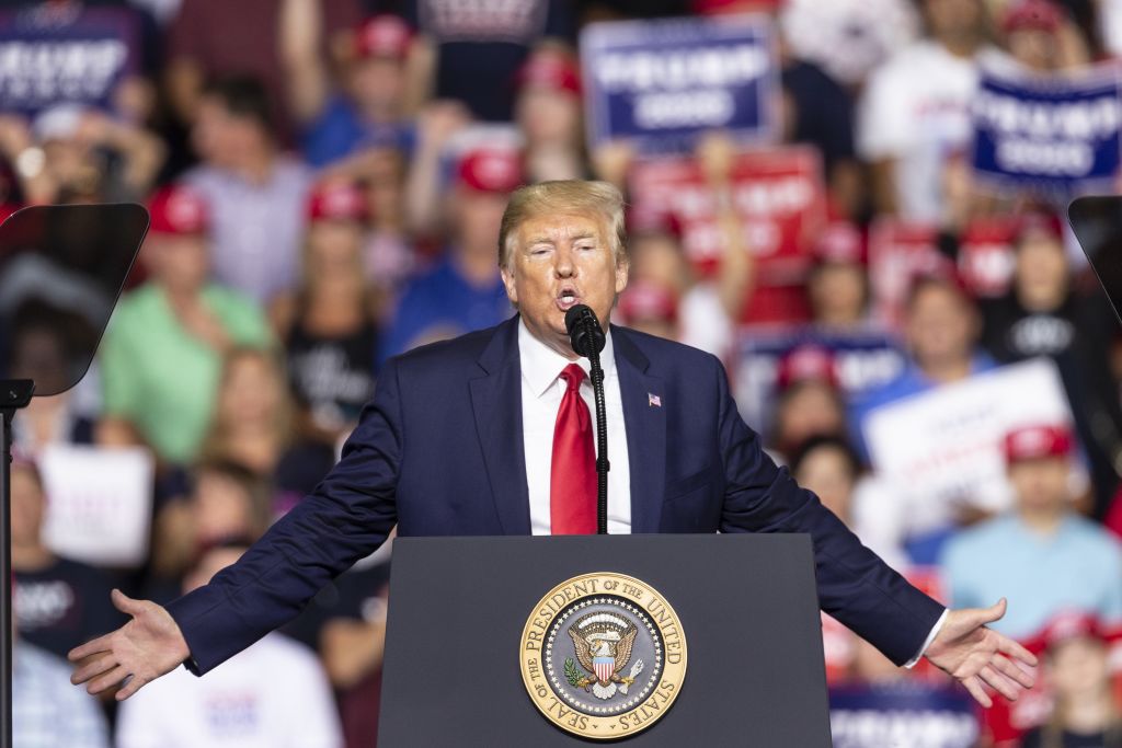 U.S. President Donald Trump's MAGA rally at SNHU