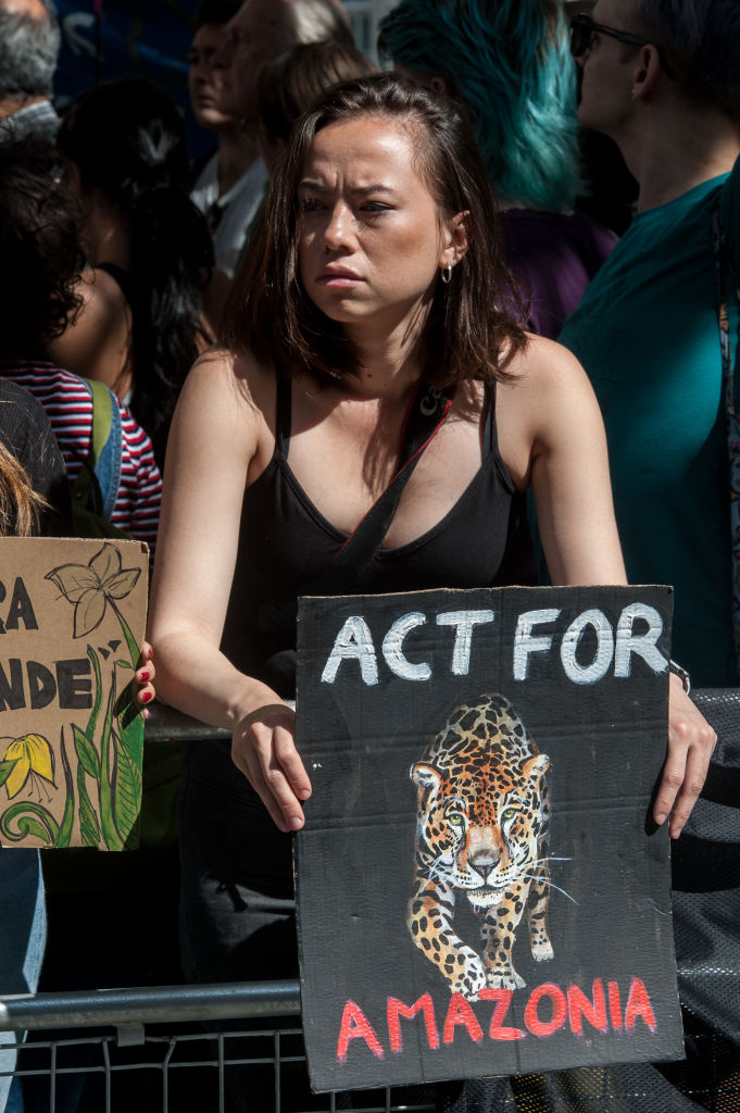 Extinction Rebellion Protest At Amazon Rainforest Fires