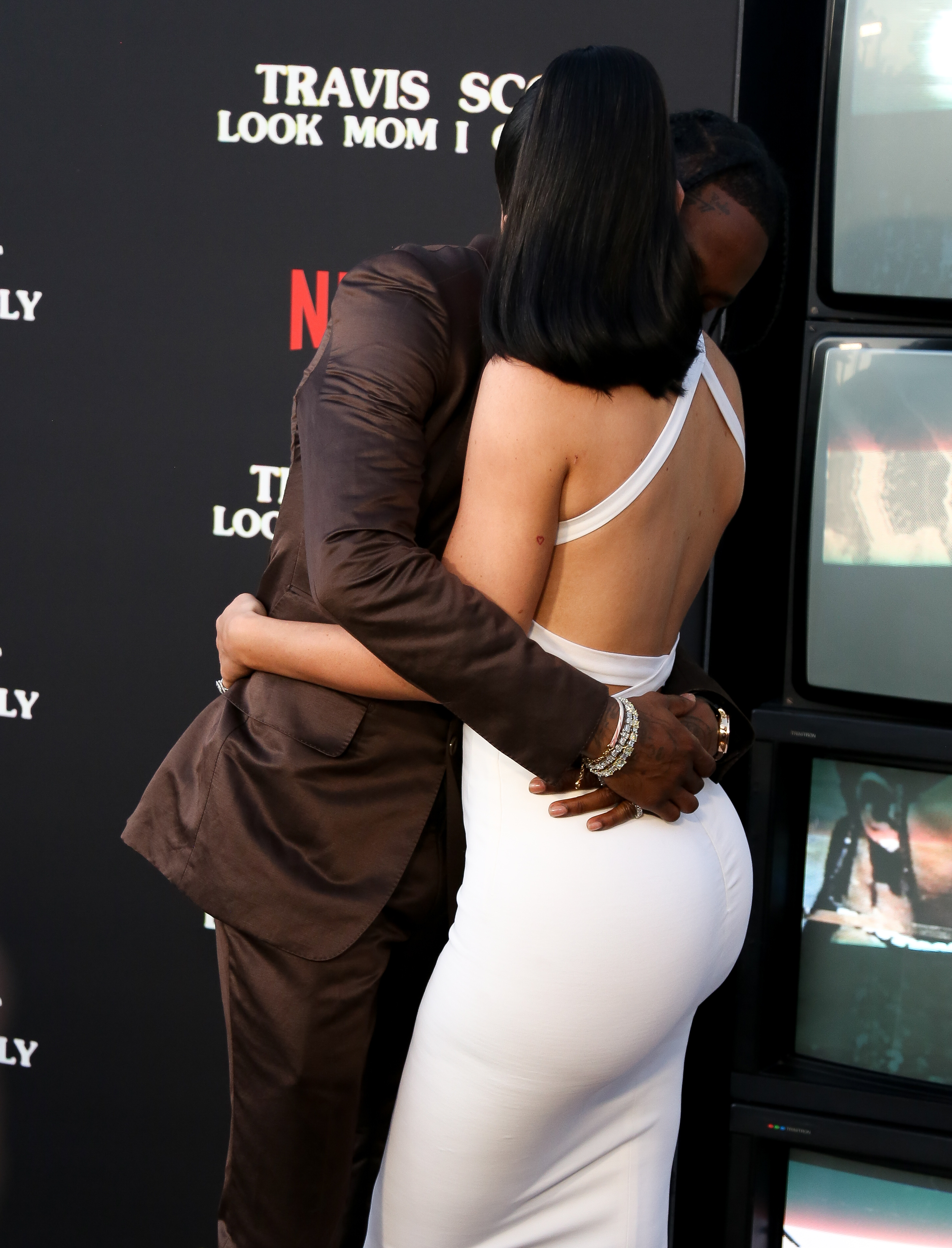 Stormi Webster, Travis Scott and Kylie Jenner