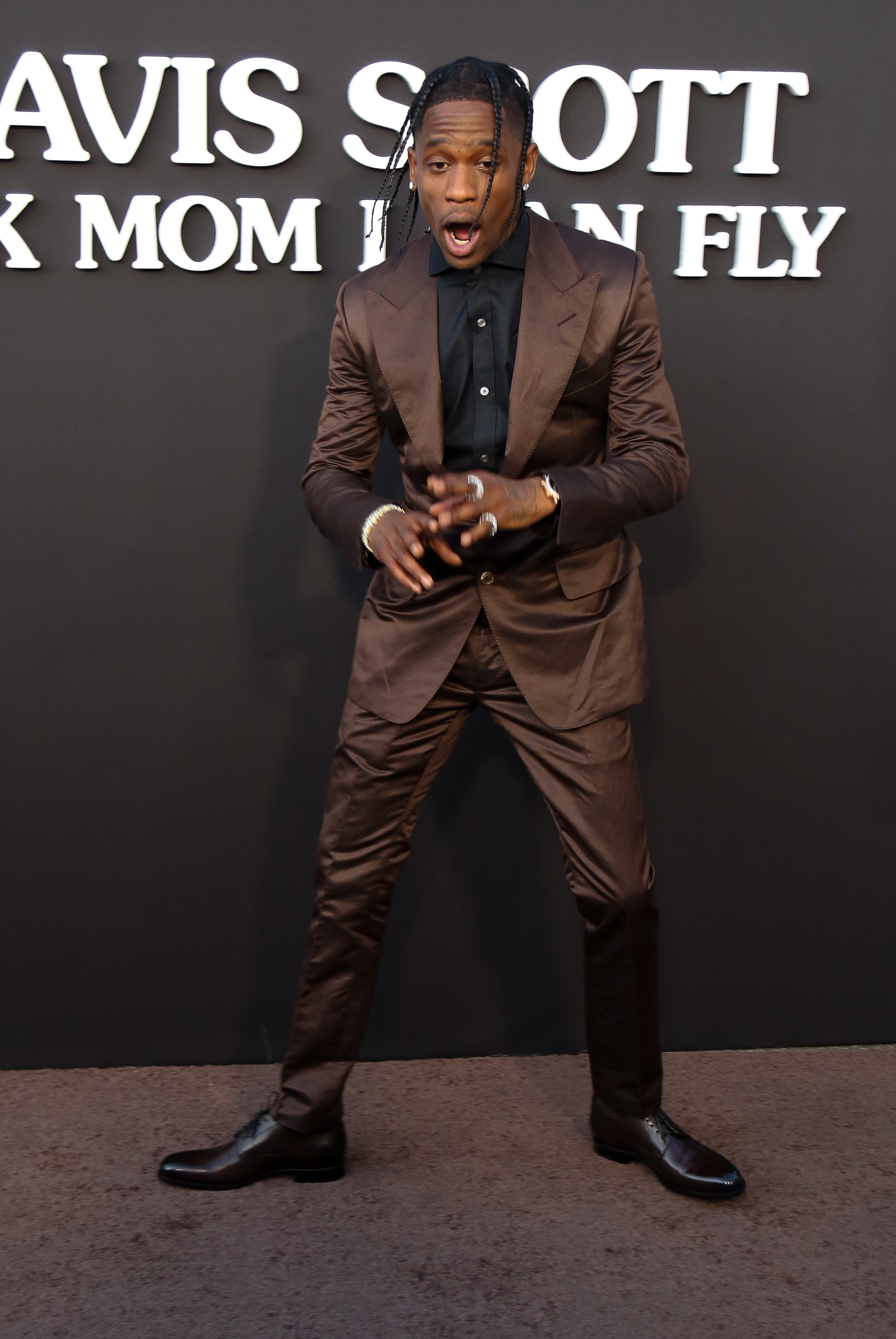 Stormi Webster, Travis Scott and Kylie Jenner