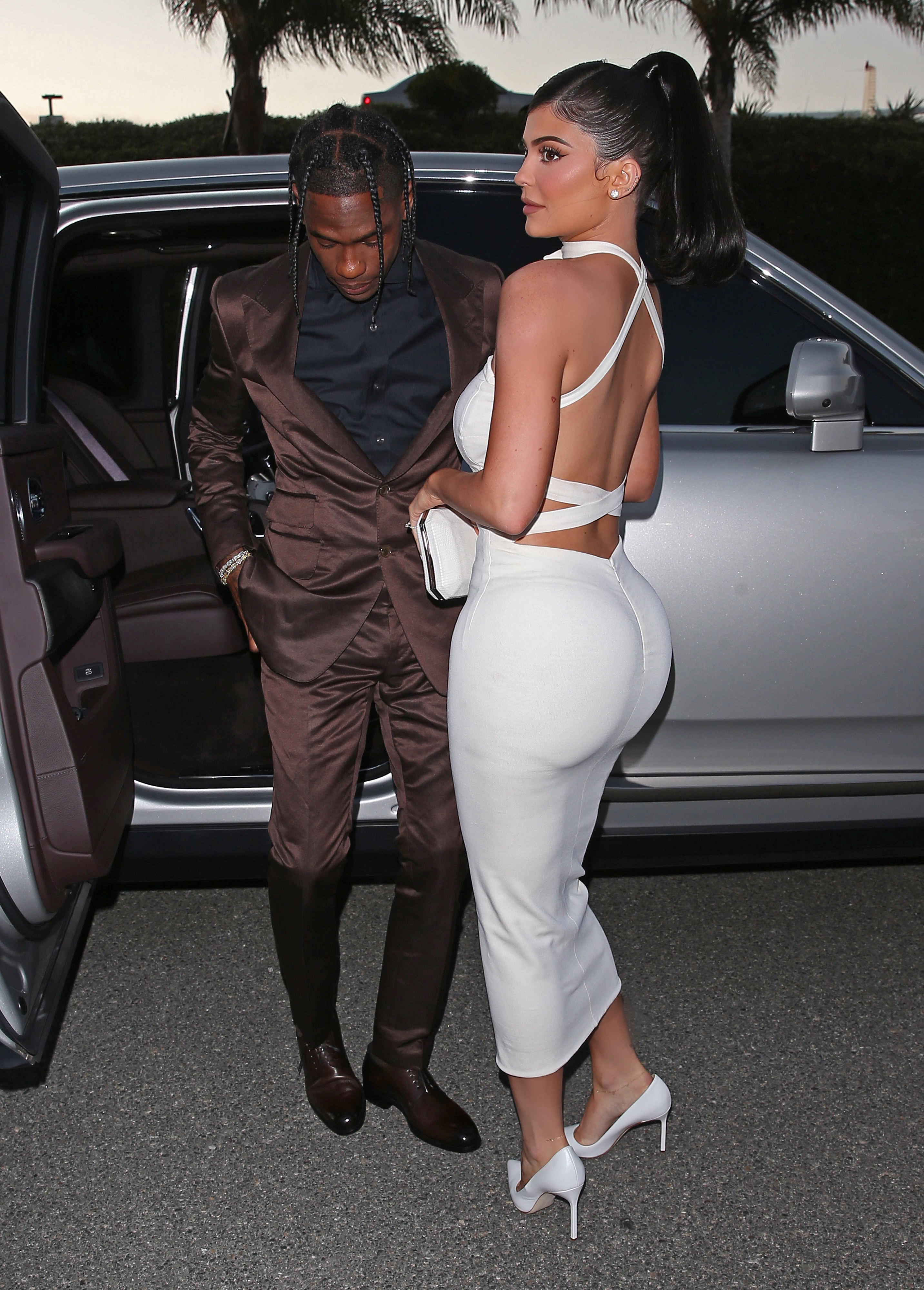 Stormi Webster, Travis Scott and Kylie Jenner