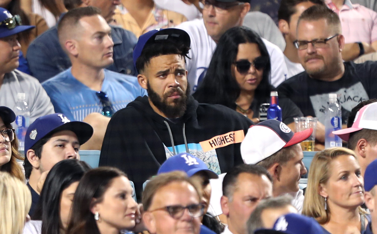 Celebrities At The Los Angeles Dodgers Game