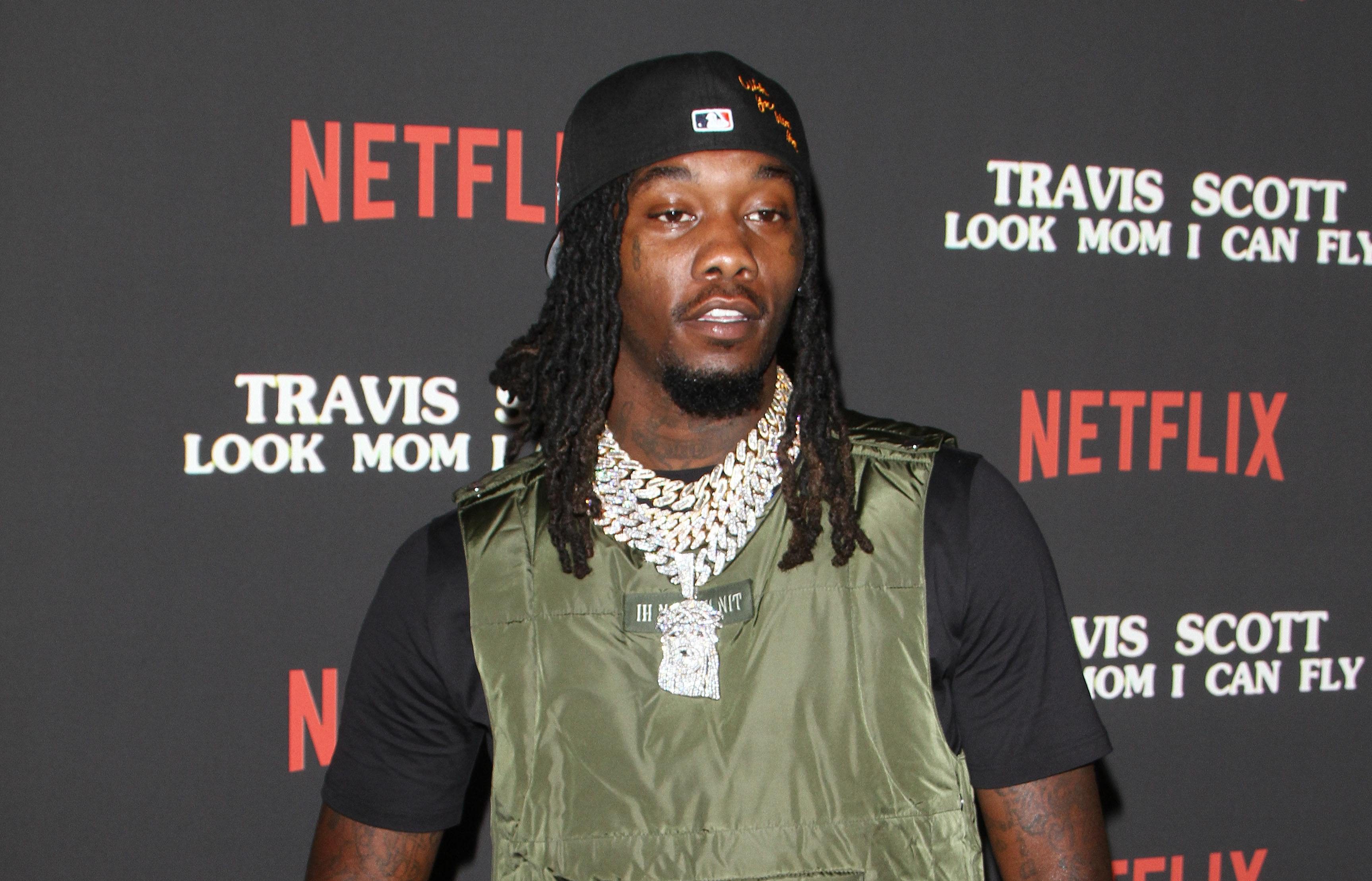 Offset attends the premiere of Netflix Travis Scott "Look Mom I Can Fly" in Los Angeles