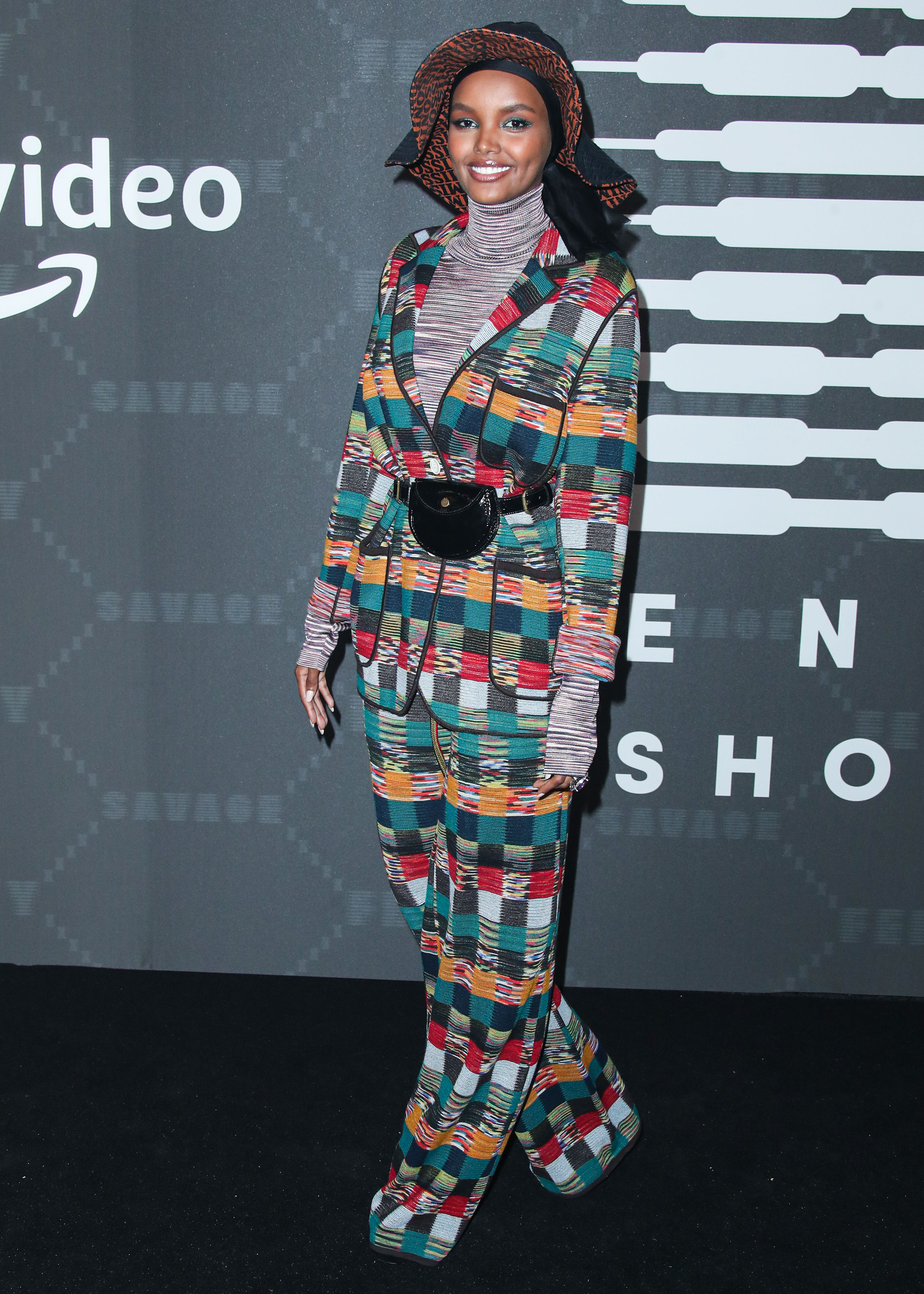 Halima Aden arrives at Rihanna's Savage x Fenty Show presented by Amazon Prime Video
