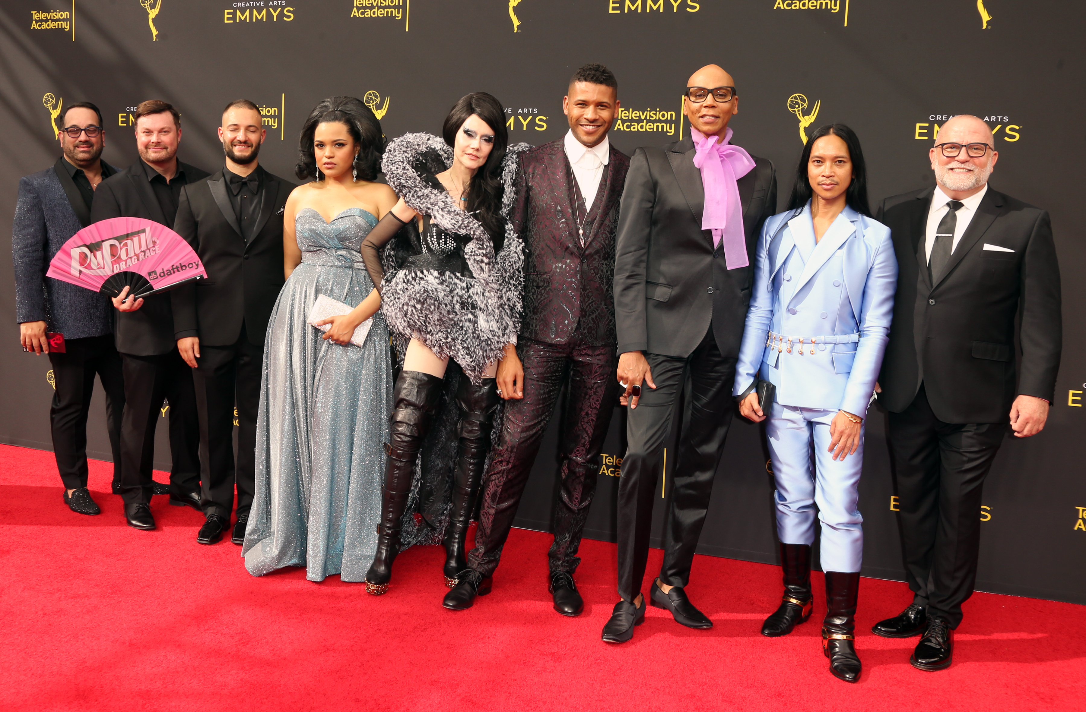 RuPaul and cast of Drag Race at the 2019 Creative Arts Emmy Awards