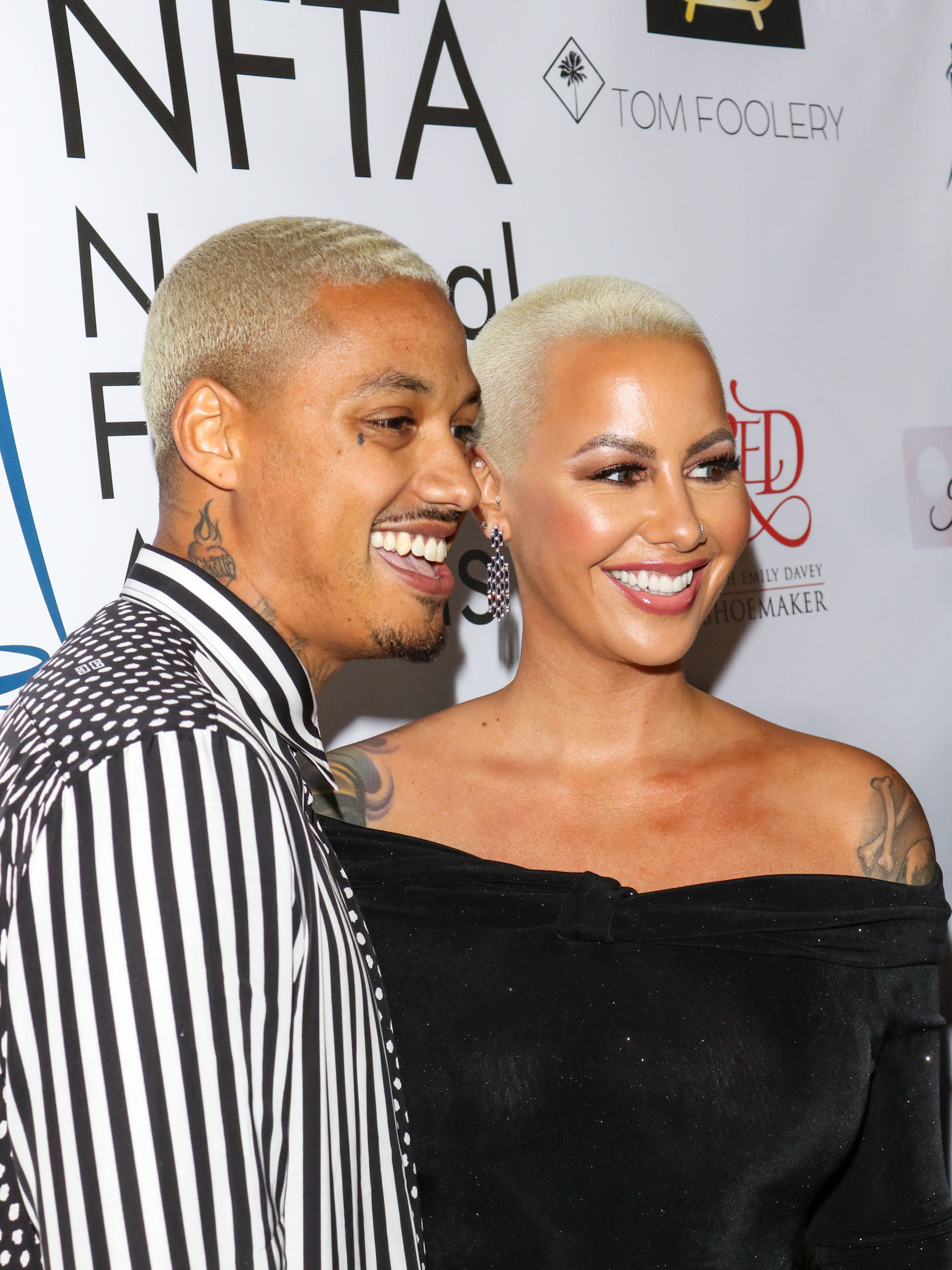 Anthony Edwards and Amber Rose