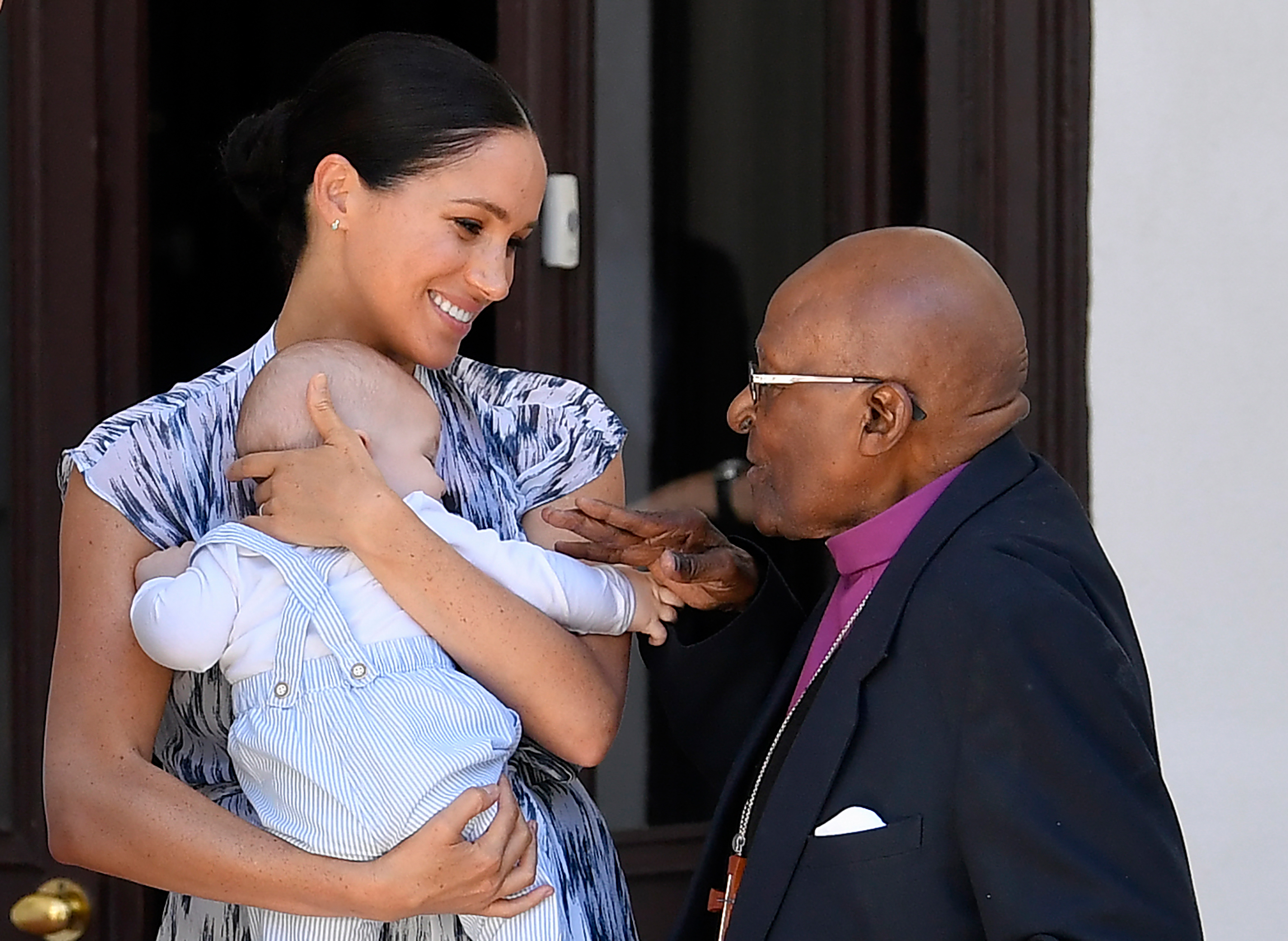 Archie, the son of Prince Harry, the Duke of Sussex and Meghan the Duchess of Sussex makes first public appearance in South Africa