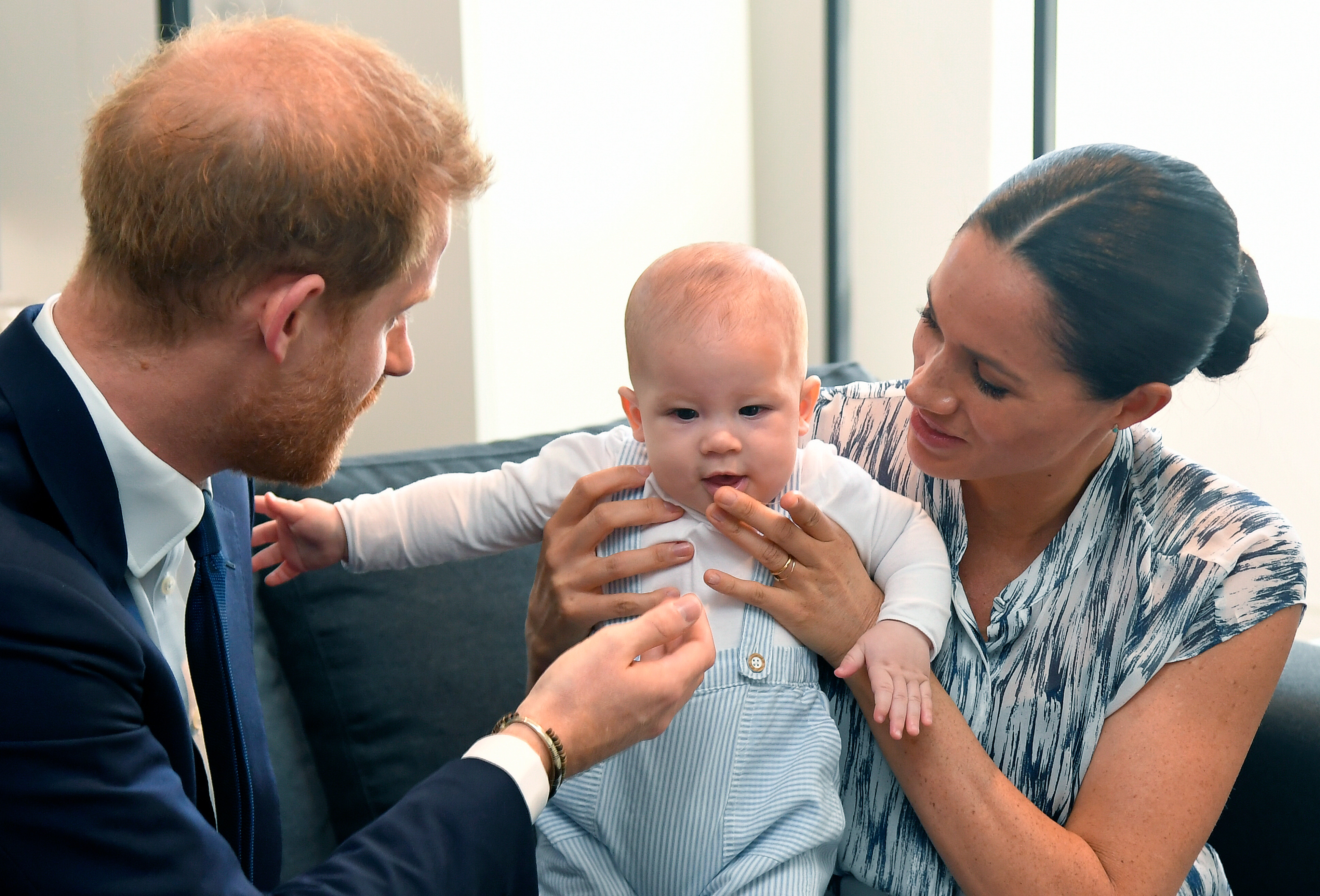 Archie, the son of Prince Harry, the Duke of Sussex and Meghan the Duchess of Sussex makes first public appearance in South Africa