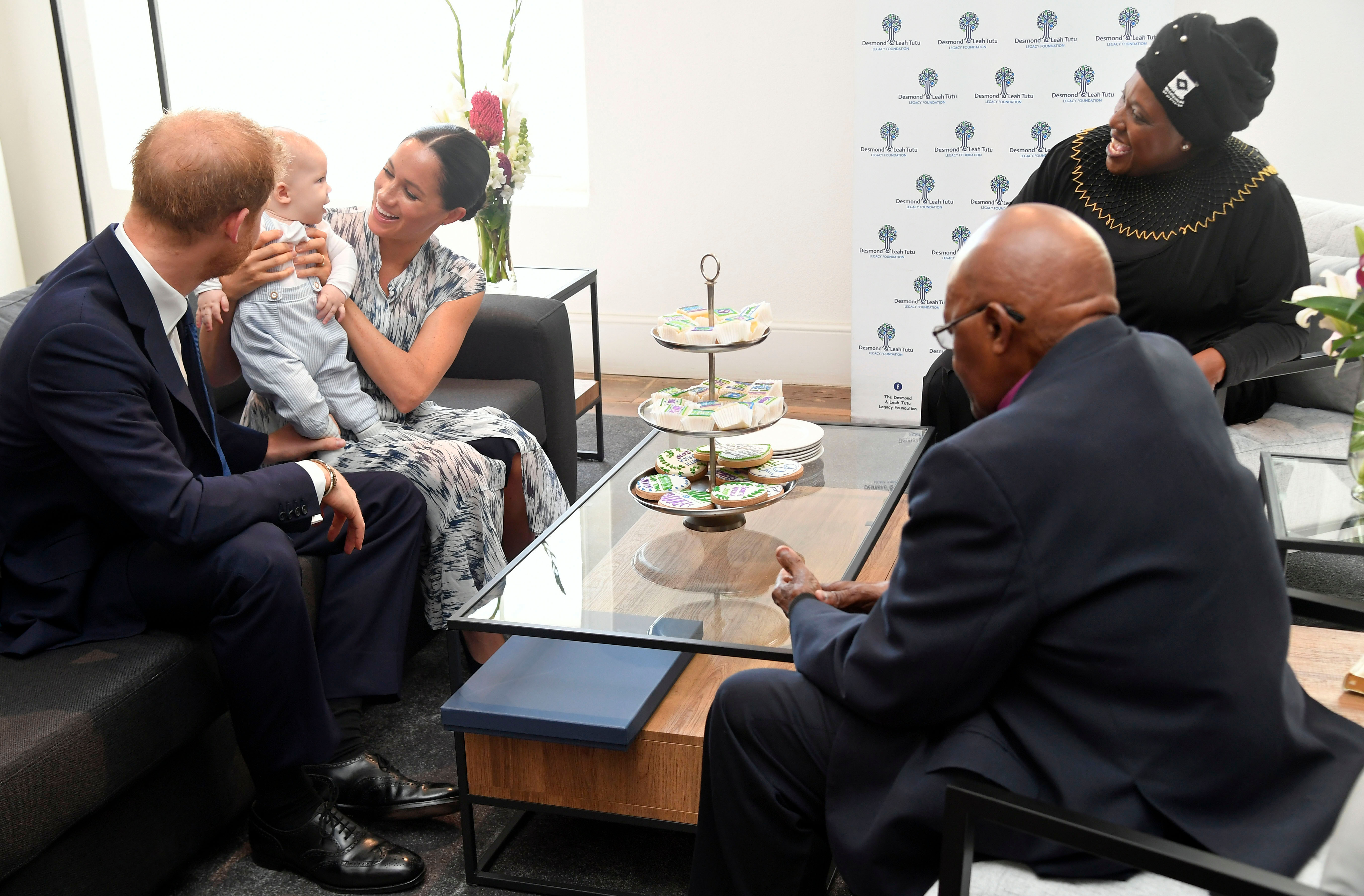 Archie, the son of Prince Harry, the Duke of Sussex and Meghan the Duchess of Sussex makes first public appearance in South Africa