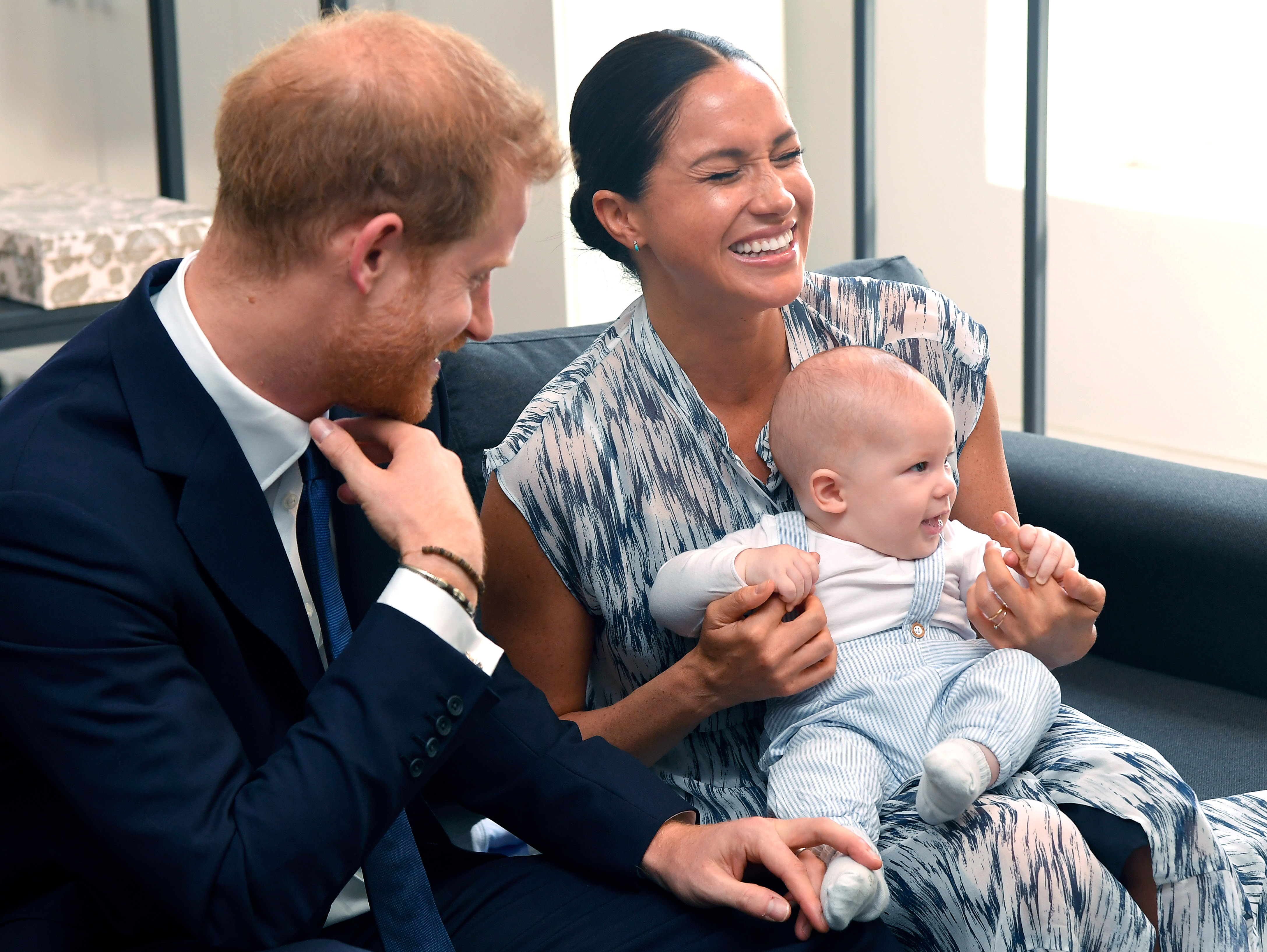 Archie, the son of Prince Harry, the Duke of Sussex and Meghan the Duchess of Sussex makes first public appearance in South Africa