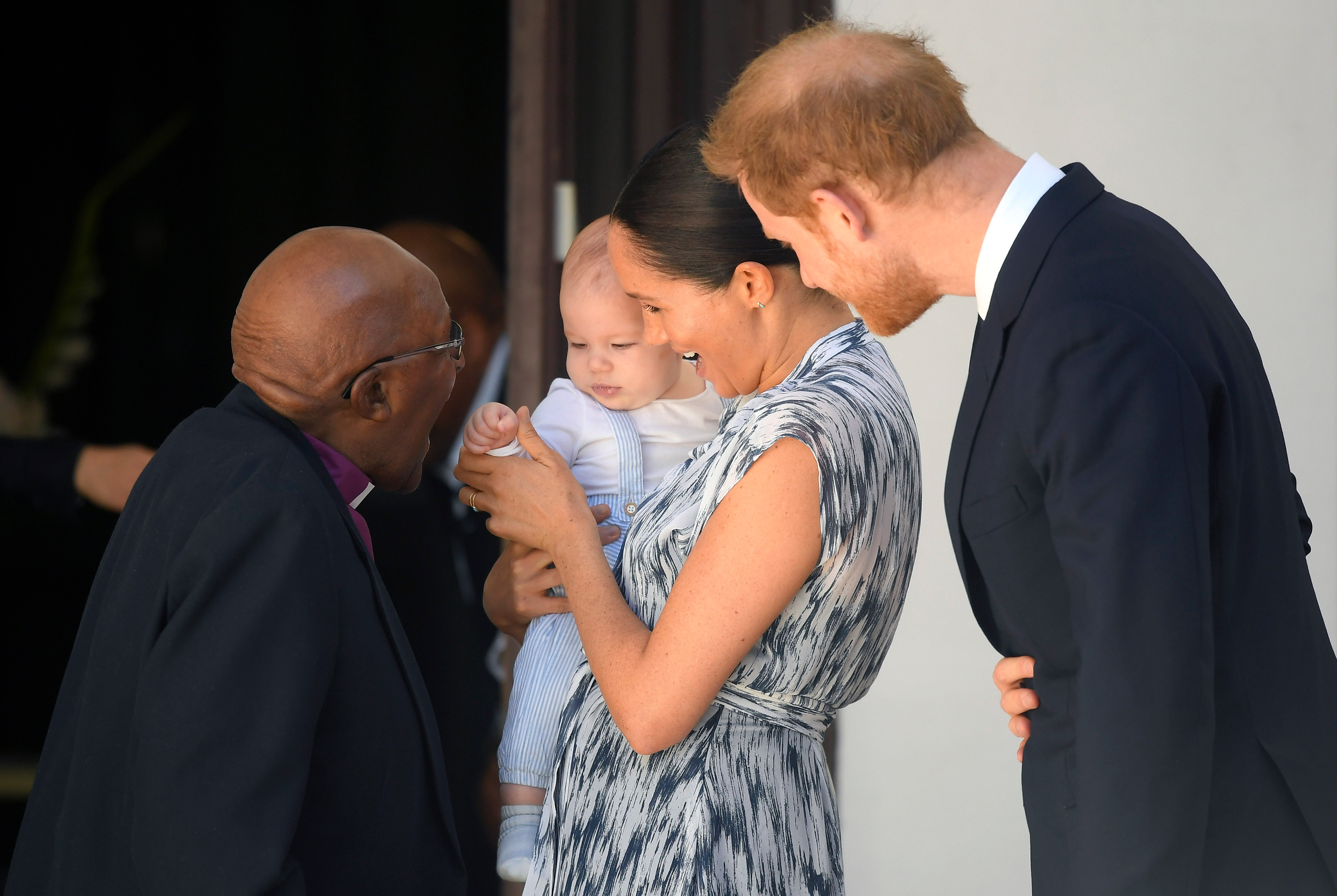 Archie, the son of Prince Harry, the Duke of Sussex and Meghan the Duchess of Sussex makes first public appearance in South Africa