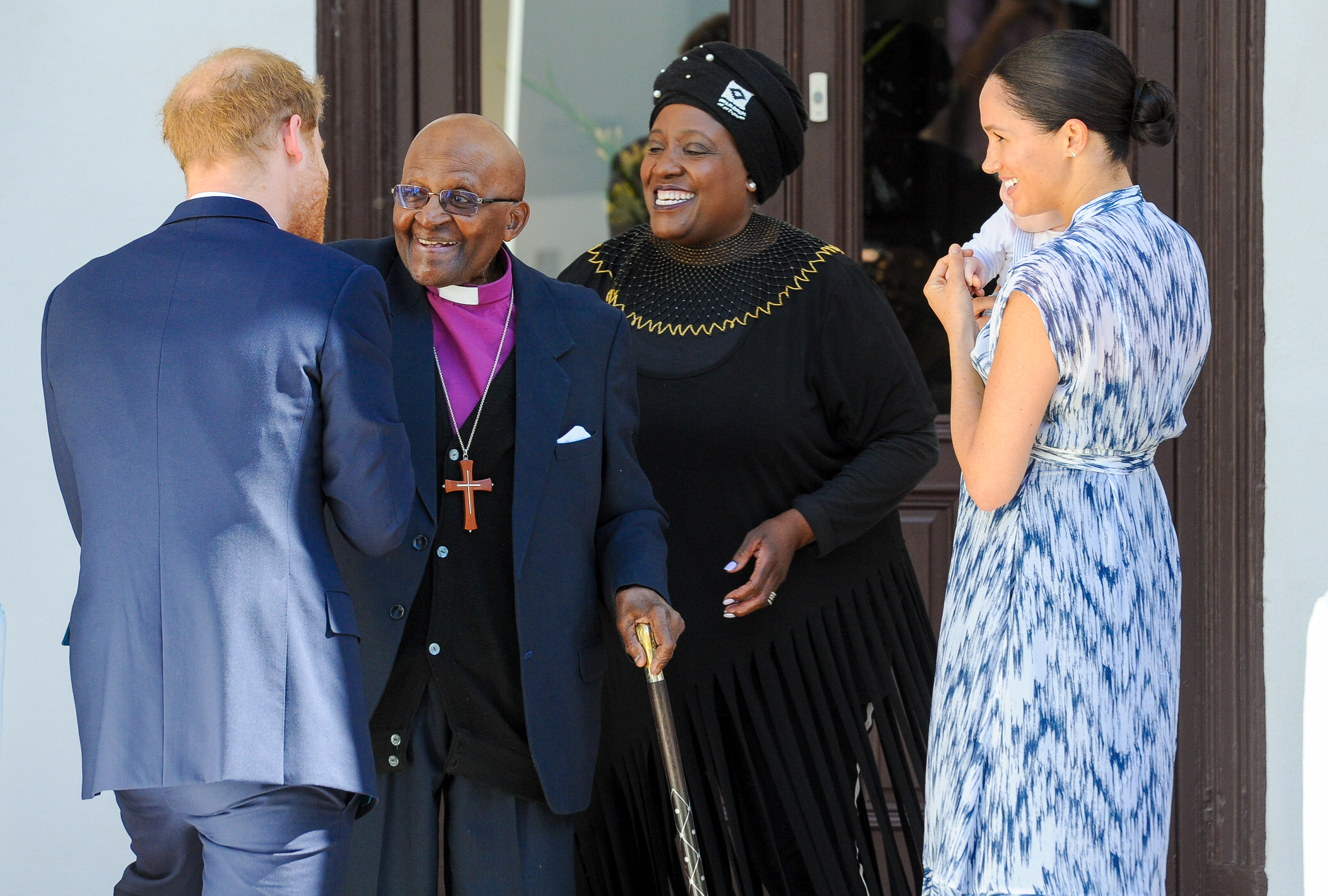 Archie, the son of Prince Harry, the Duke of Sussex and Meghan the Duchess of Sussex makes first public appearance in South Africa