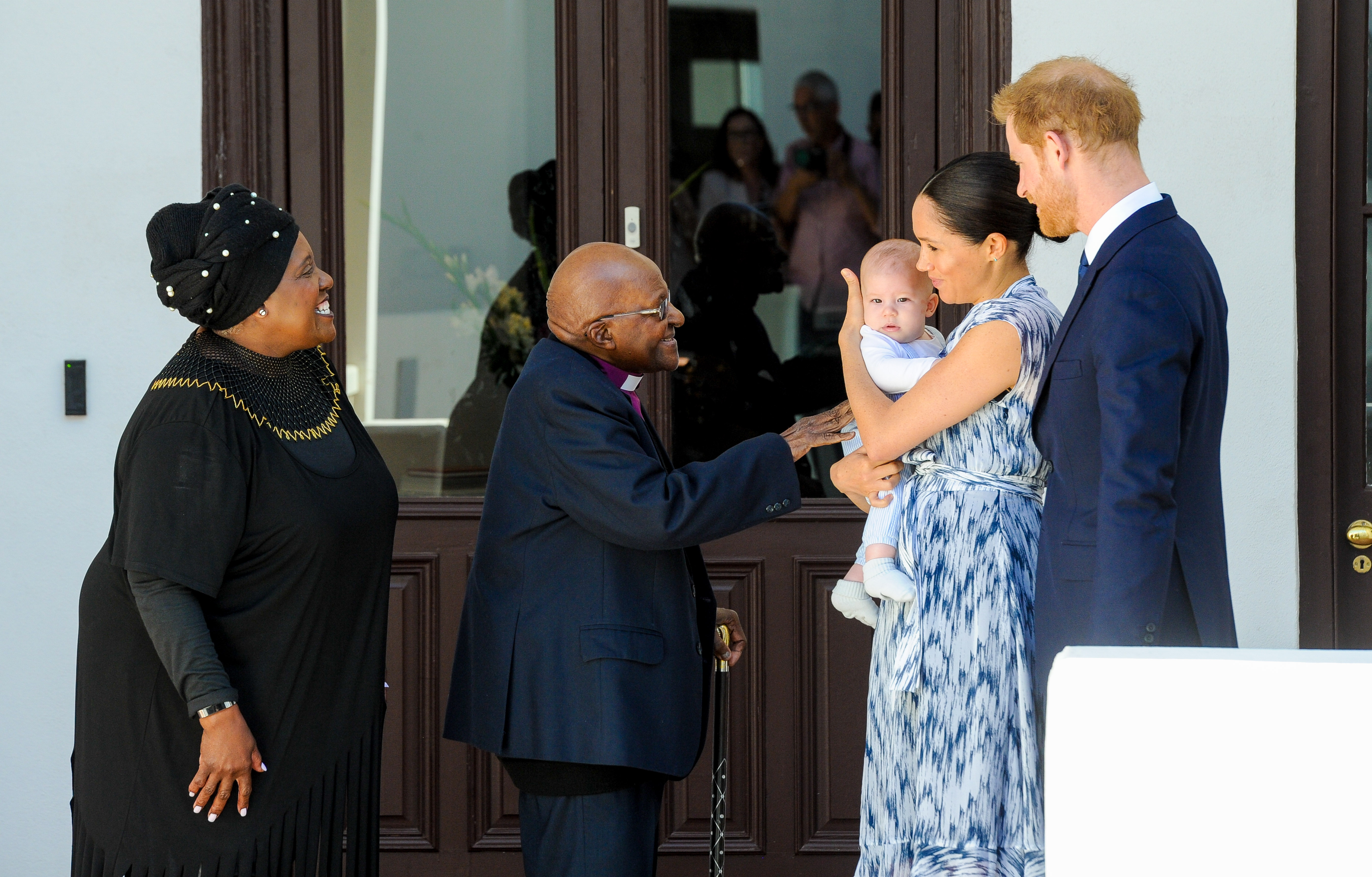 Archie, the son of Prince Harry, the Duke of Sussex and Meghan the Duchess of Sussex makes first public appearance in South Africa