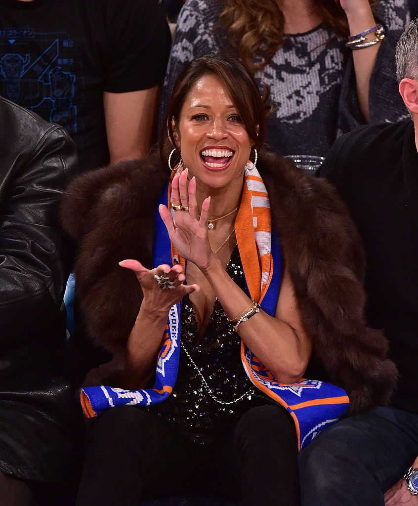 Celebrities Attend The Orlando Magic Vs New York Knicks Game - January 23, 2015