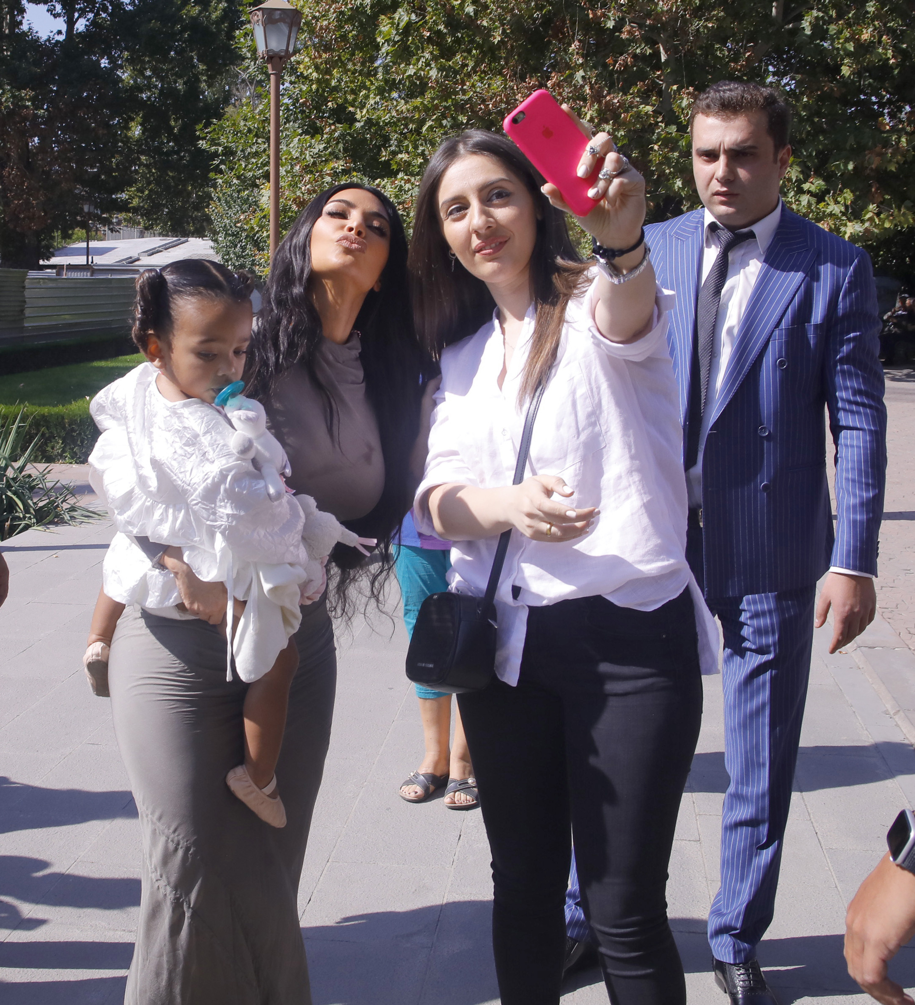 Kim and Kourtney Kardashian get their children baptized in Armenia
