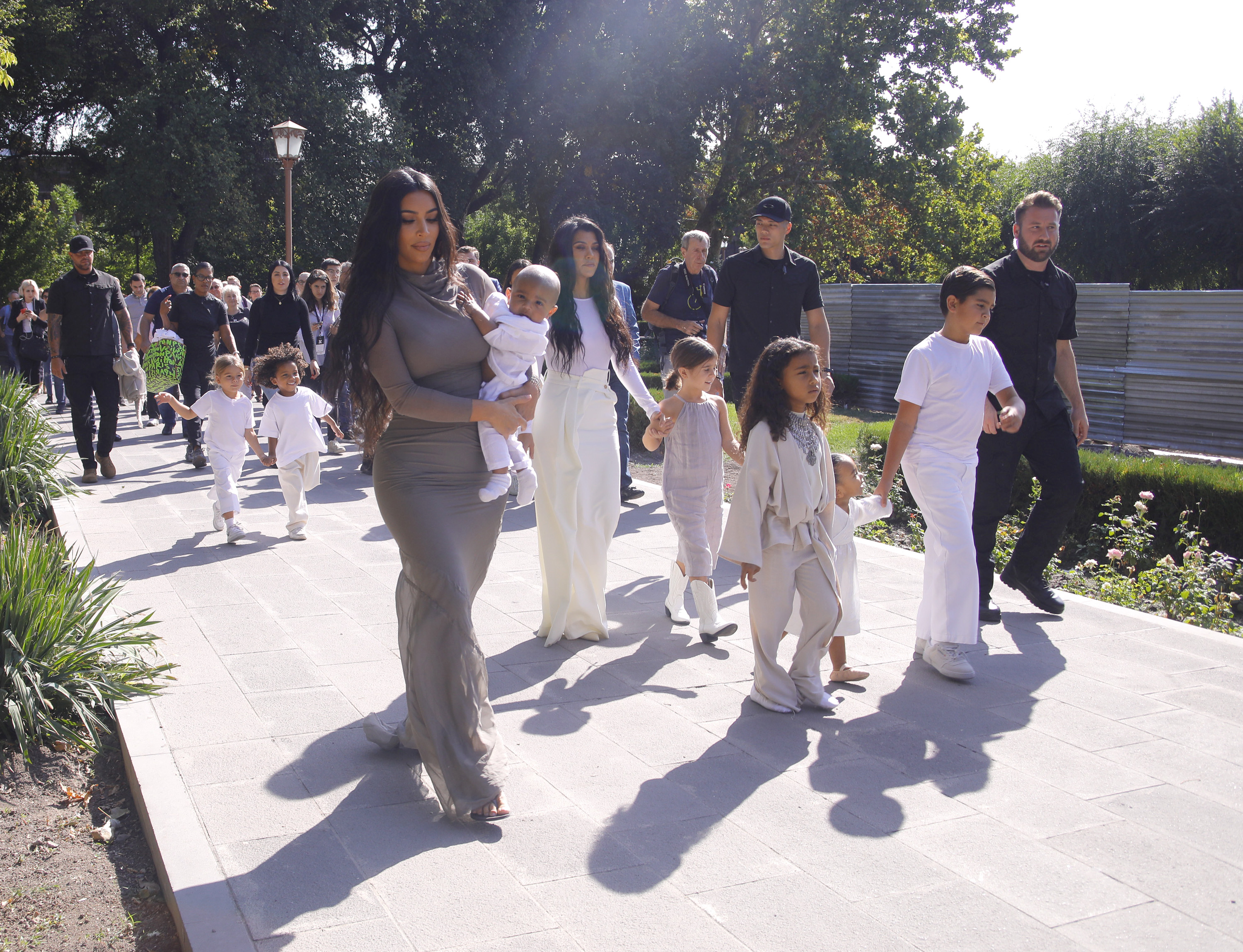 Kim and Kourtney Kardashian get their children baptized in Armenia
