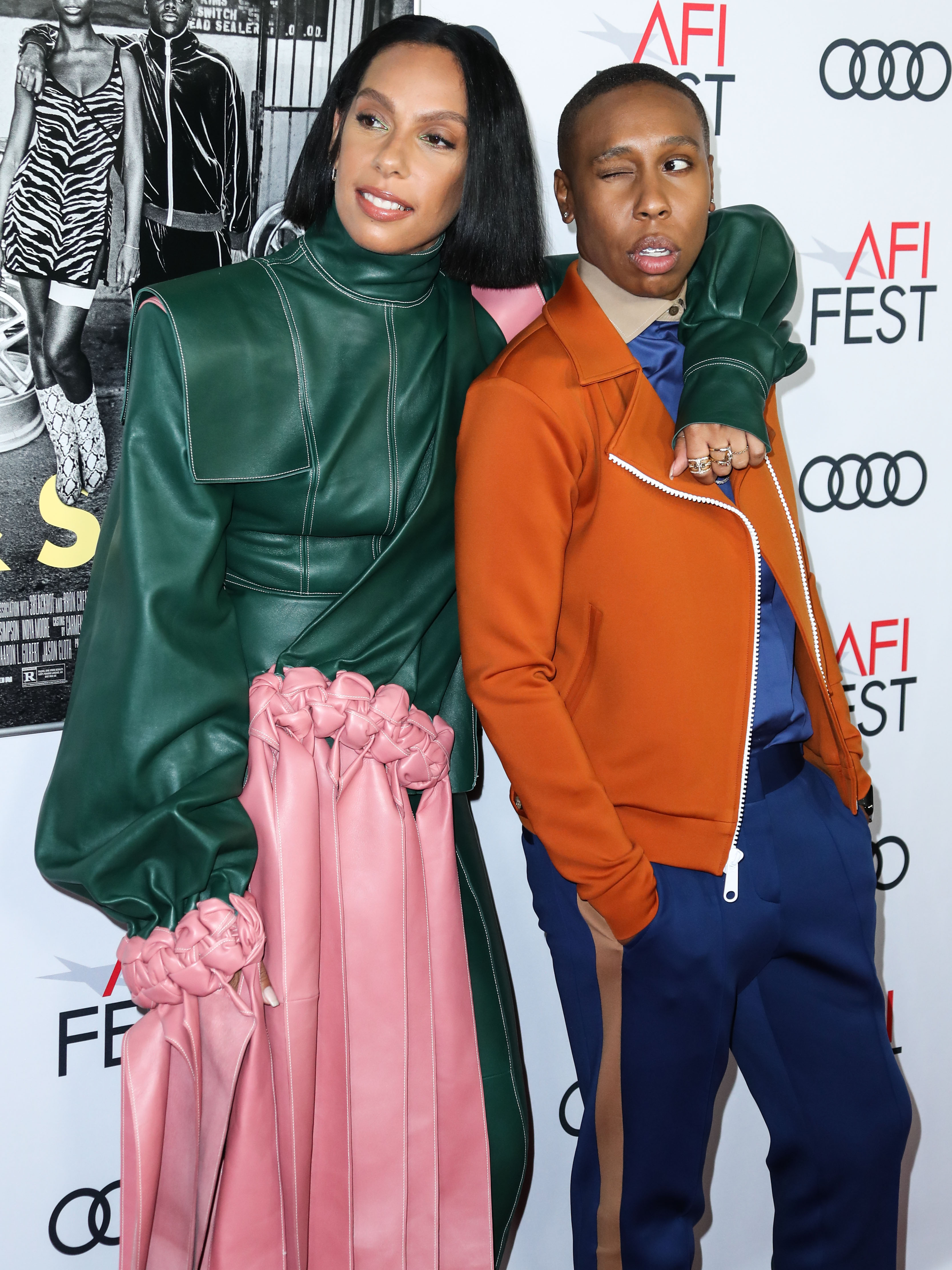 Melina Matsoukas and Lena Waithe attend Premiere of 'Queen & Slim' at AFIFest