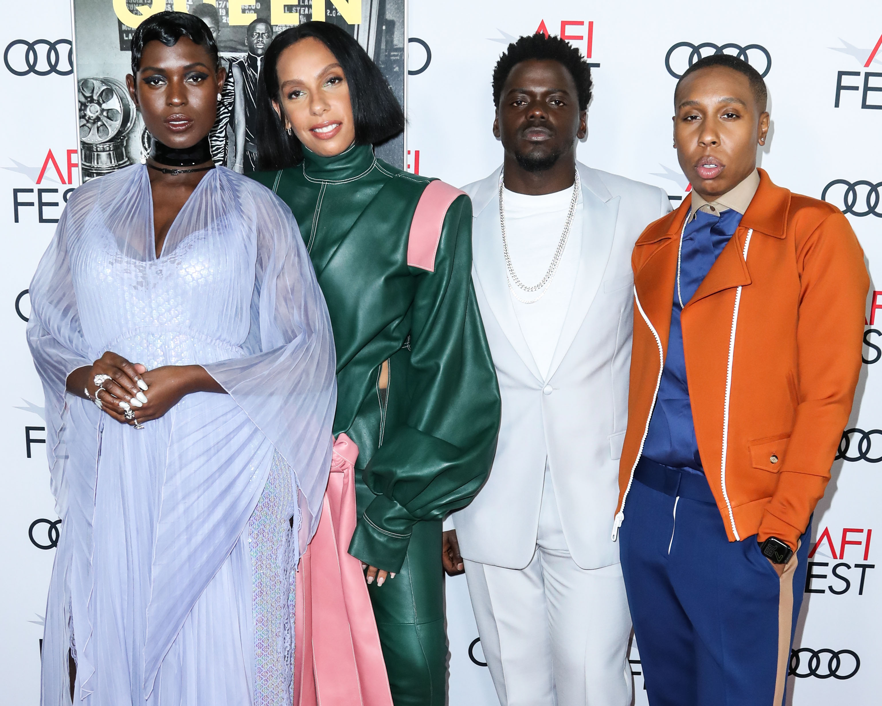 Jodie Turner Smith Melina Matsoukas Daniel Kaluuya and Lena Waithe attend Premiere of 'Queen & Slim' at AFIFest