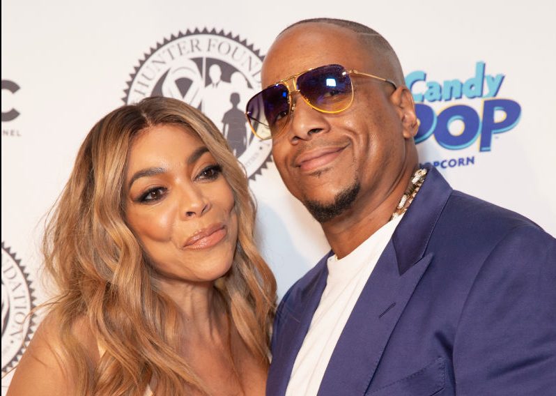 Wendy Williams wearing dress by Norma Kamali and Kevin...