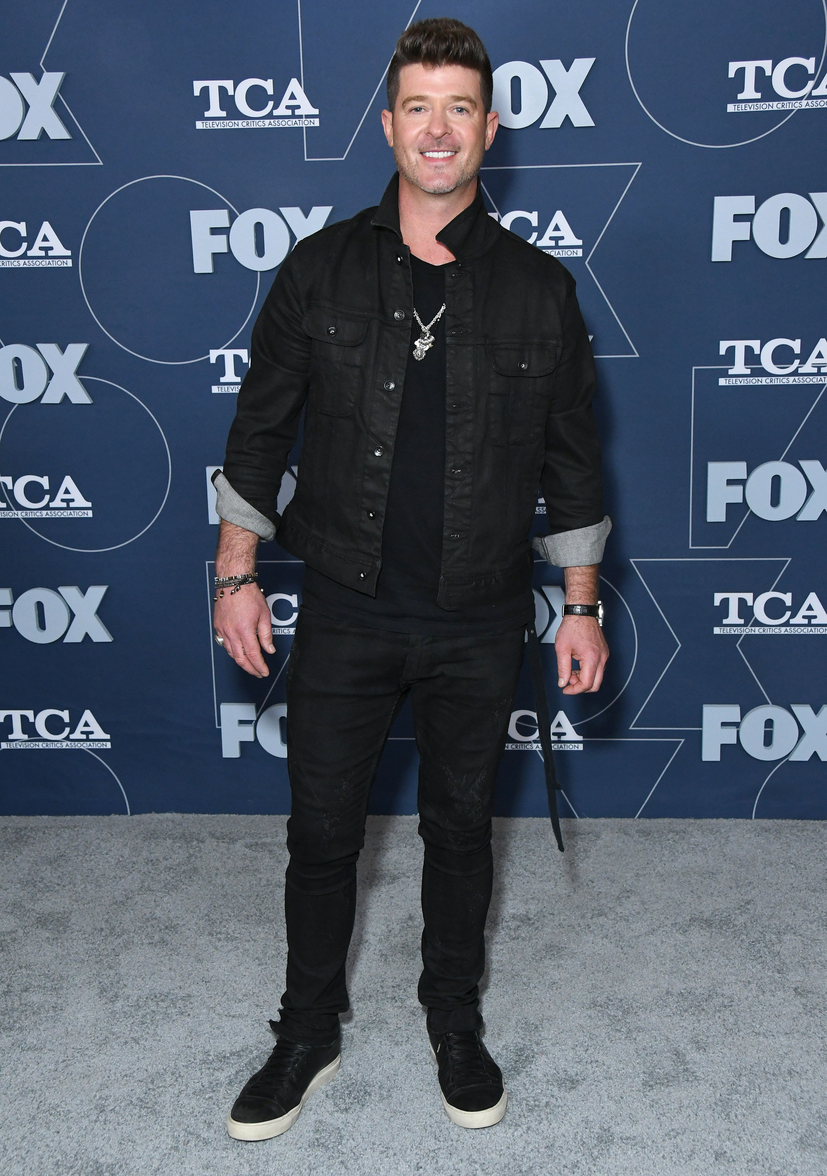 Robin Thicke attends Fox Winter TCA All Star Party