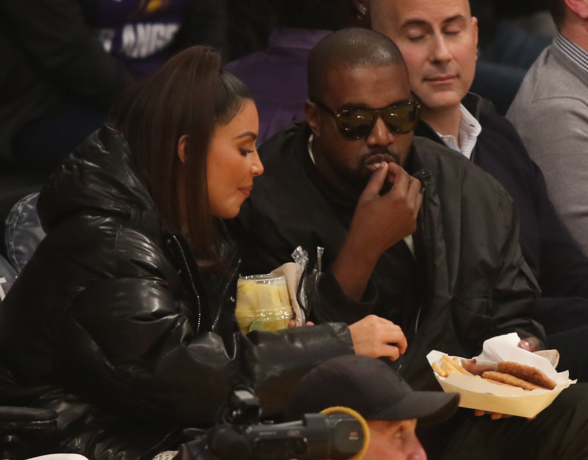 Kanye West and Kim Kardashian West