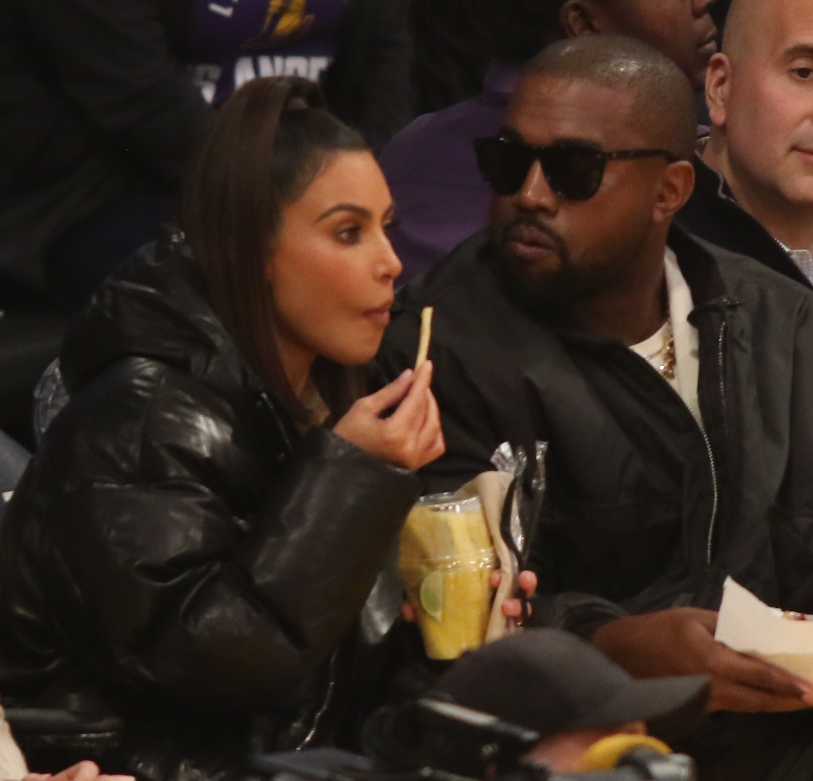 Kanye West and Kim Kardashian West