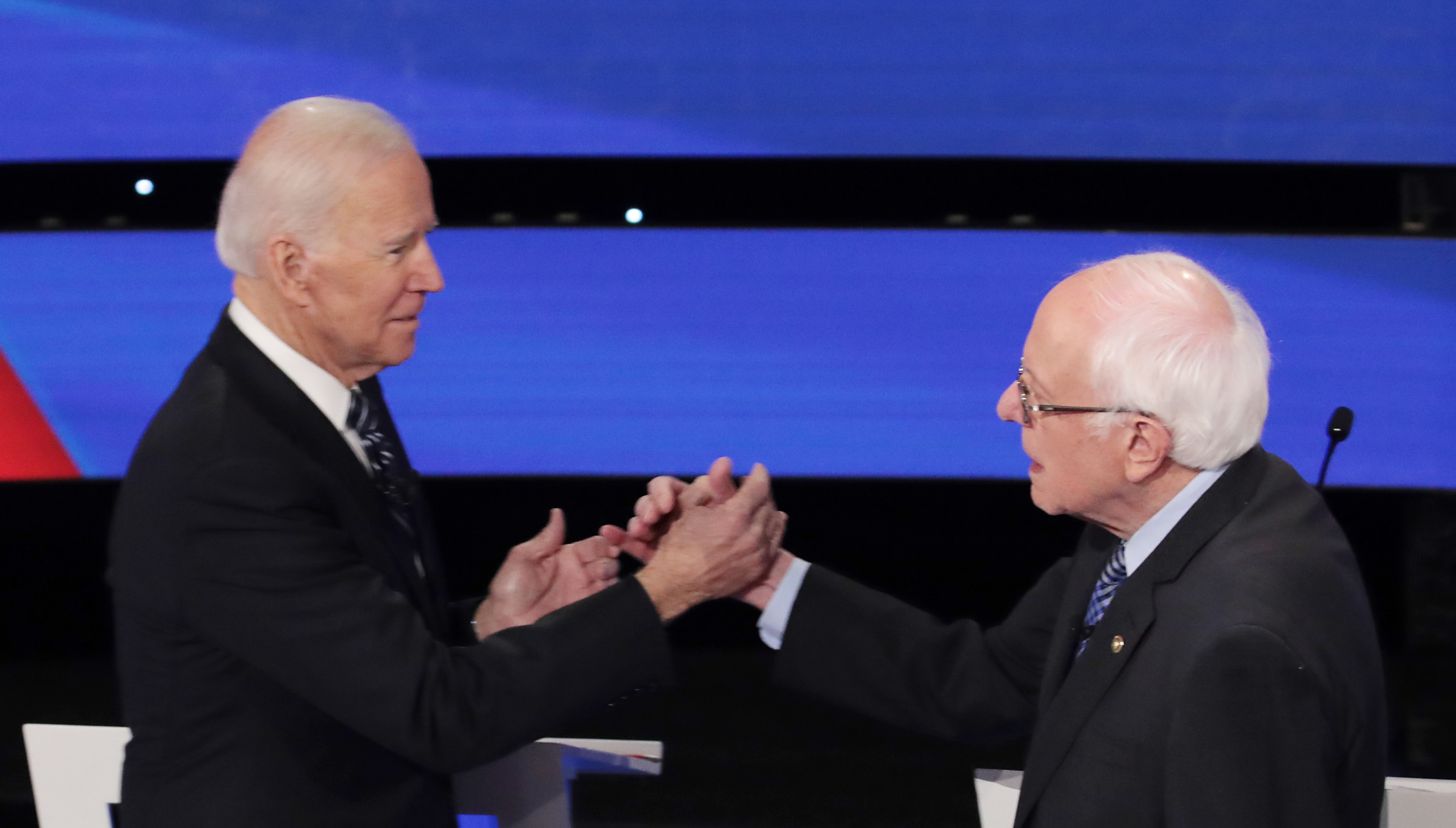 Democratic Presidential Candidates Participate In Presidential Primary Debate In Des Moines, Iowa
