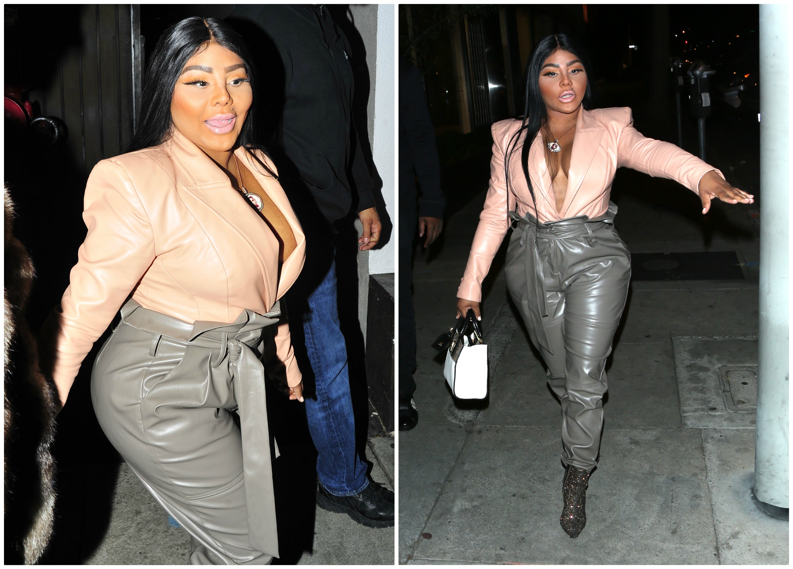 Lil Kim has dinner at Craig's in West Hollywood