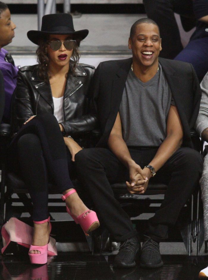 Celebrities at the Los Angeles Clippers game