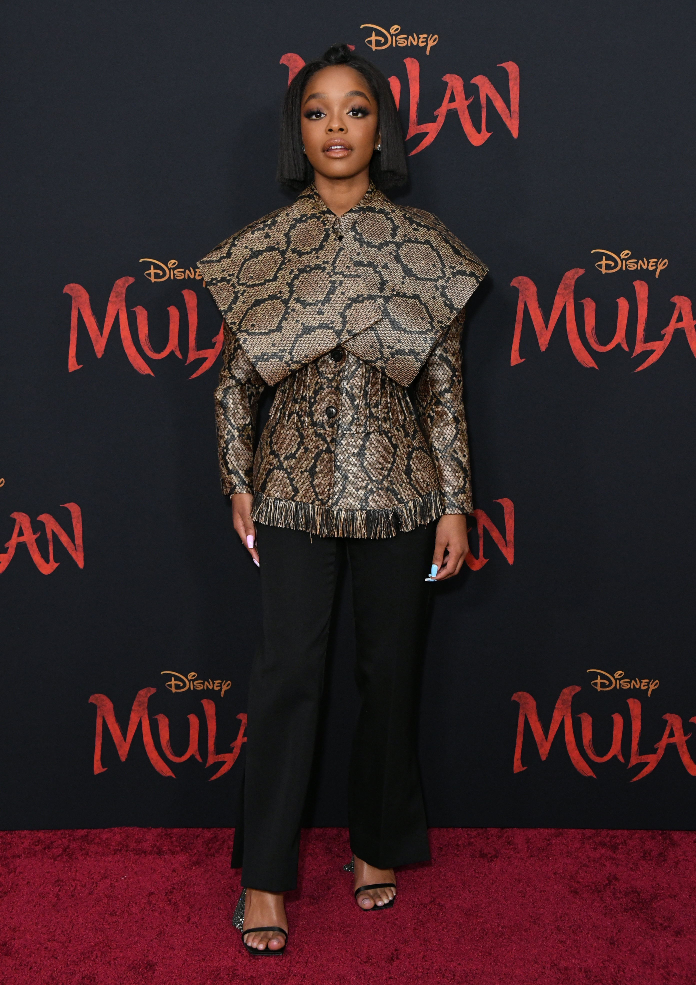 Marsai Martin Mulan Premiere In Los Angeles