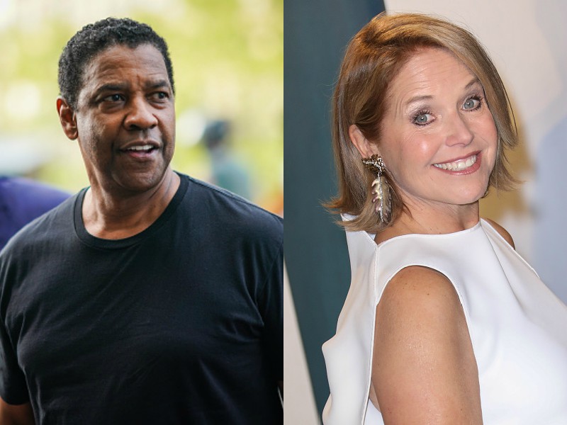 Denzel Washington Katie Couric