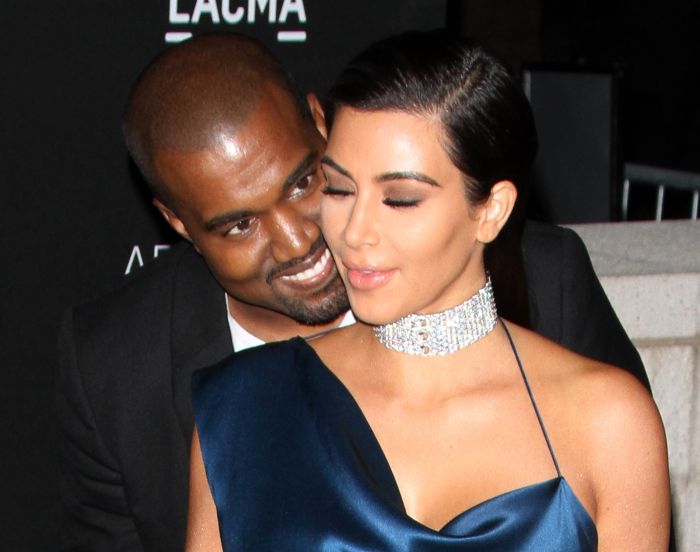 Kanye West and Kim Kardashian West