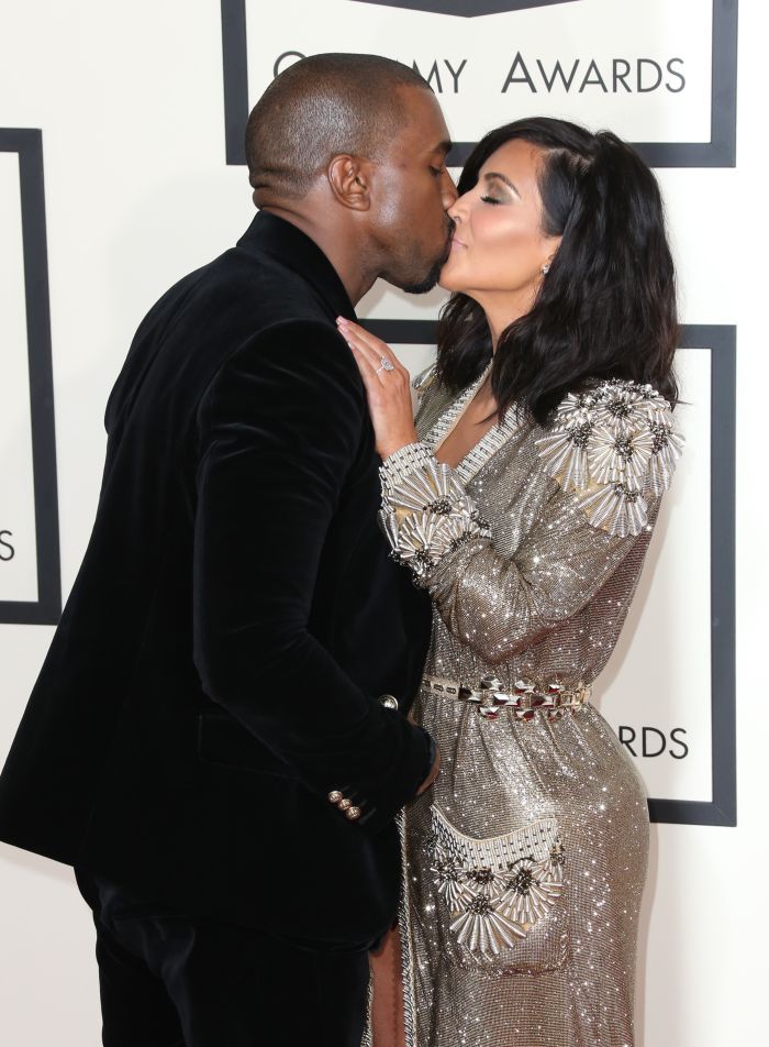 Kanye West and Kim Kardashian West