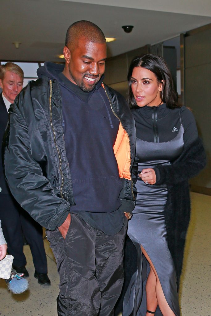 Kanye West and Kim Kardashian West