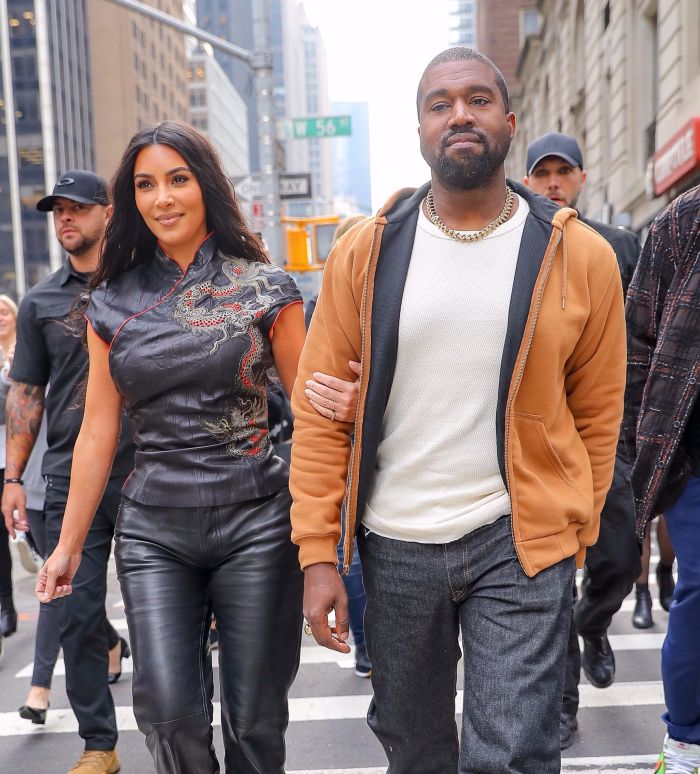 Kanye West and Kim Kardashian West