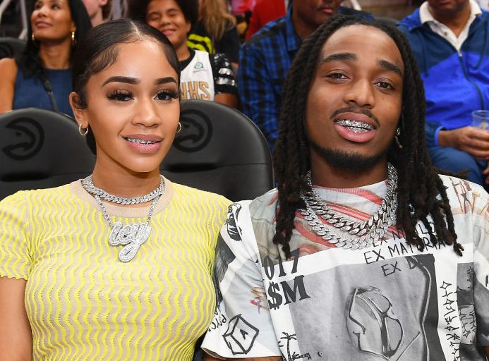Celebrities Attend New Orleans Pelicans v Atlanta Hawks - Atlanta, GA