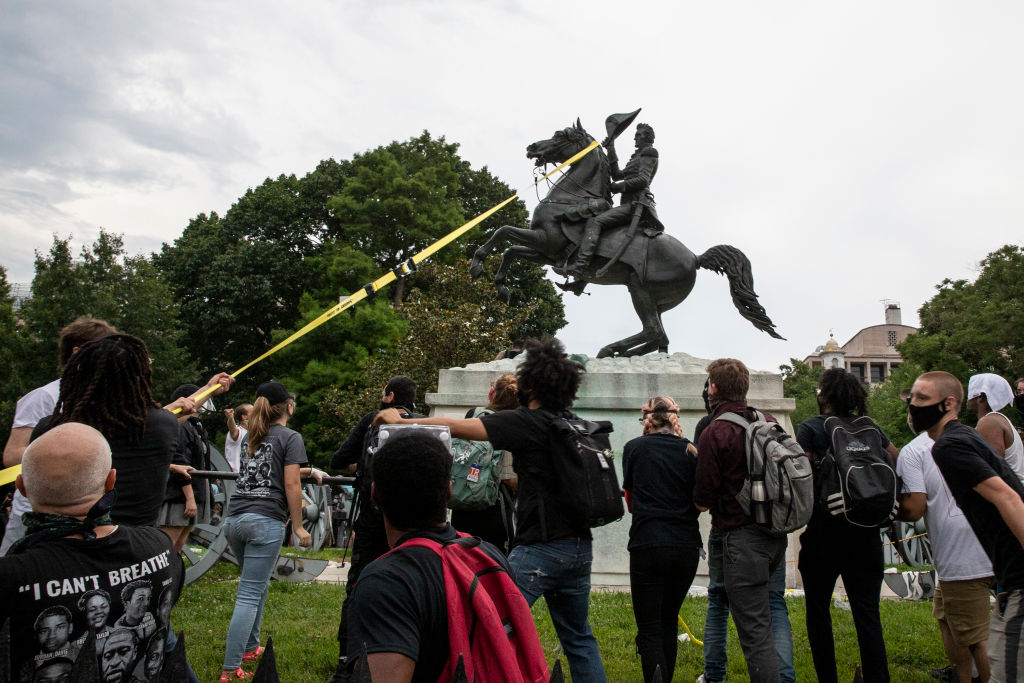 Protests Continue Around Black Lives Matter Plaza In Washington, DC