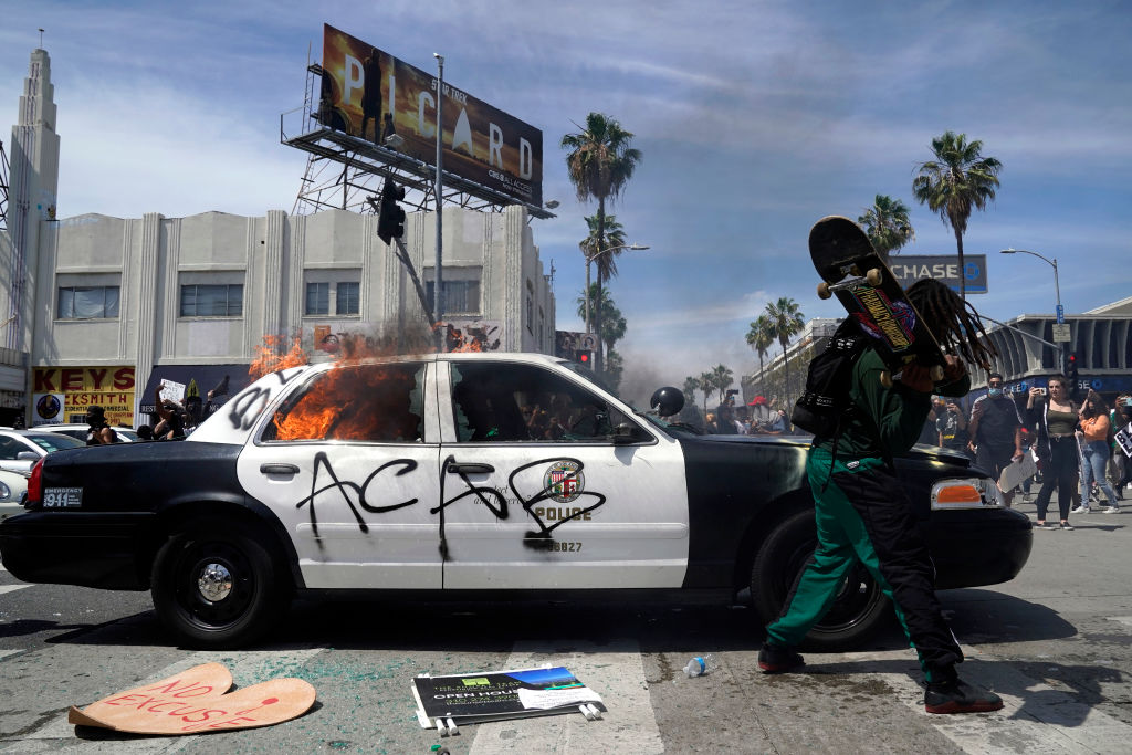 Black Lives Matter Holds Protest In Los Angeles After Death Of George Floyd