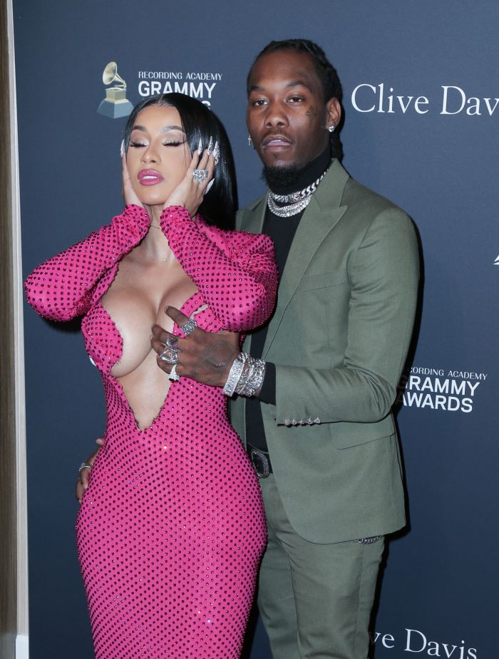 Cardi B Offset at Clive Davis Pre-Grammy Party