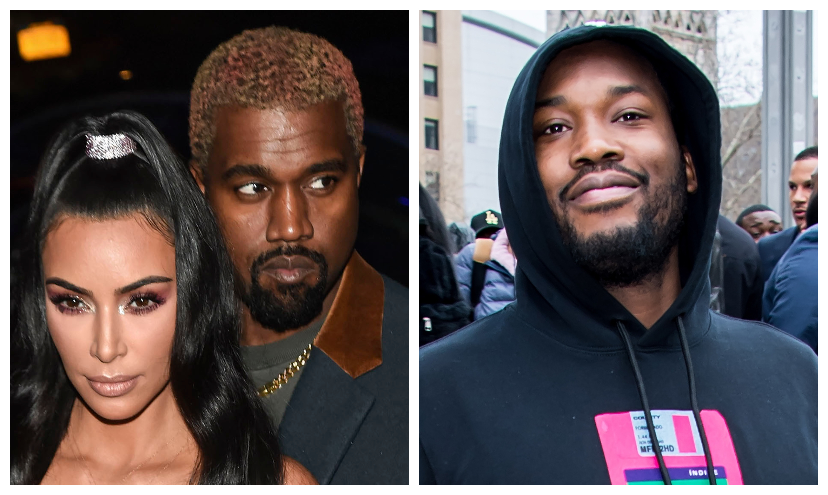 Kim Kardashian, Kanye West & Meek Mill