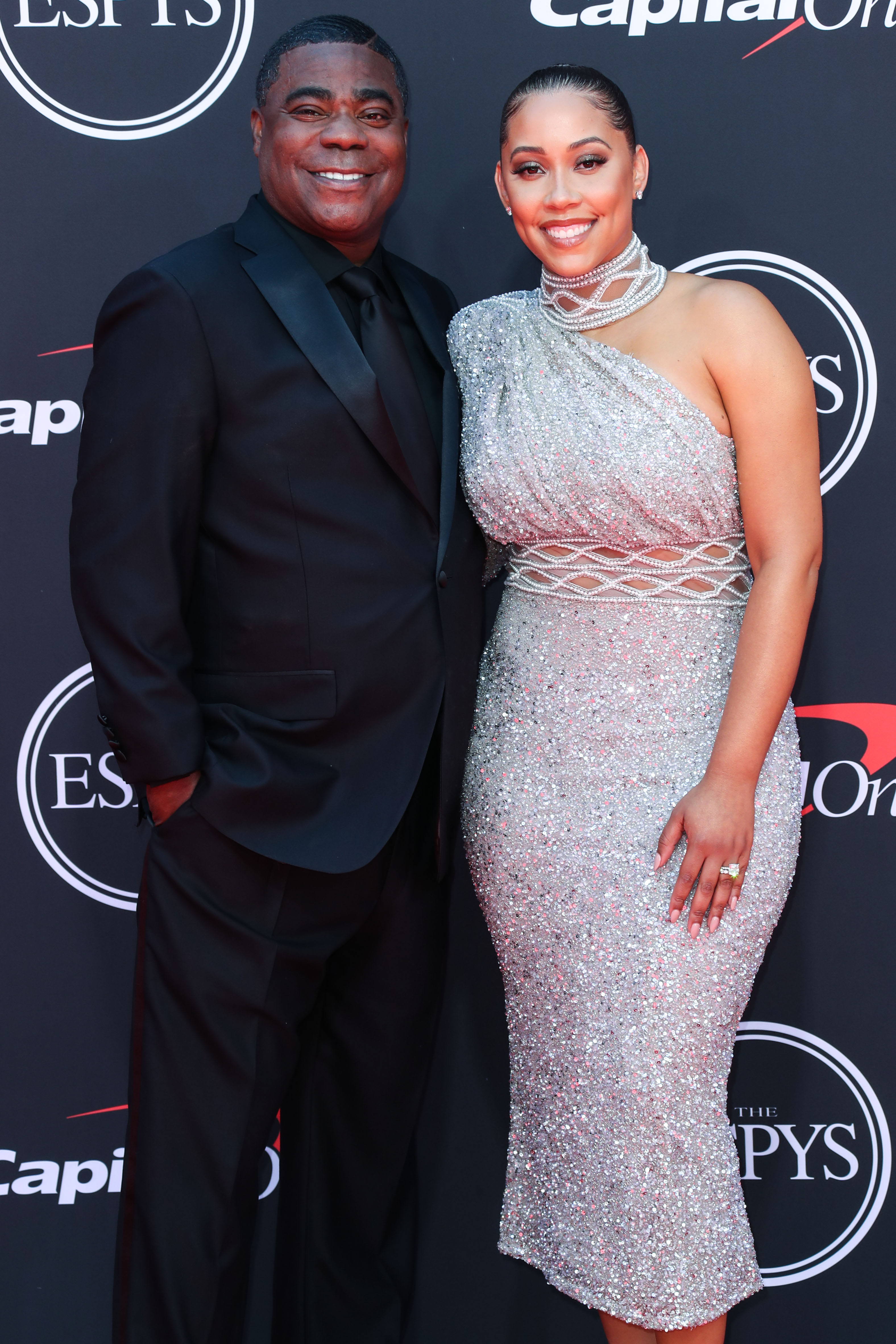 Tracy Morgan and Megan Wollover arrive at the 2019 ESPY Awards held at Microsoft Theater L.A. Live on July 10, 2019 in Los Angeles, California, United States. (Photo by Xavier Collin/Image Press Agency)
